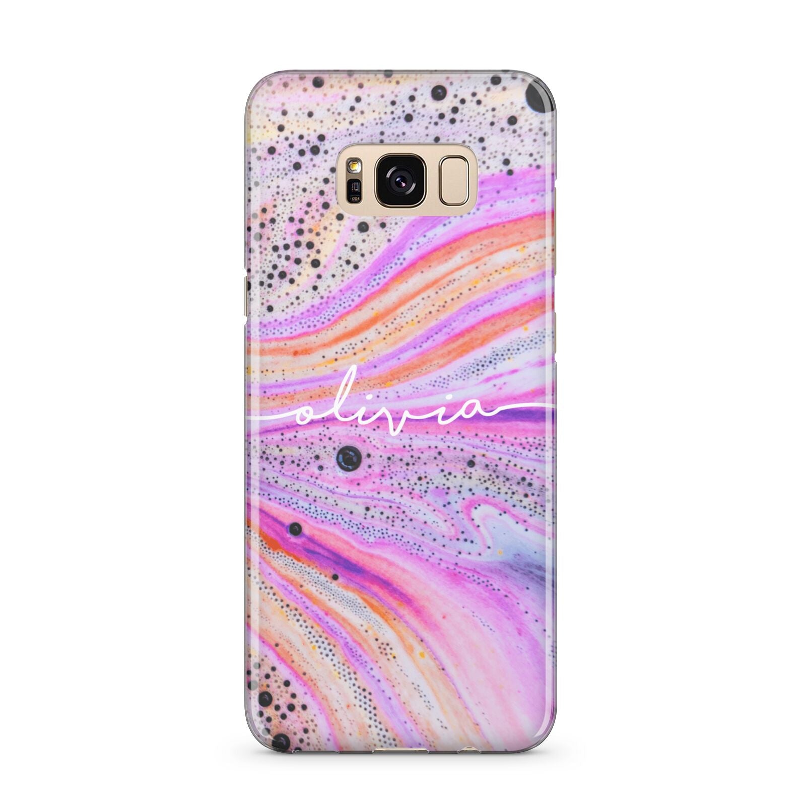 Personalised Pink Bath Bomb Samsung Galaxy S8 Plus Case