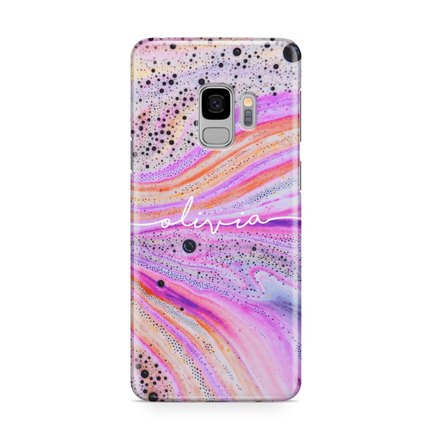 Personalised Pink Bath Bomb Samsung Galaxy S9 Case