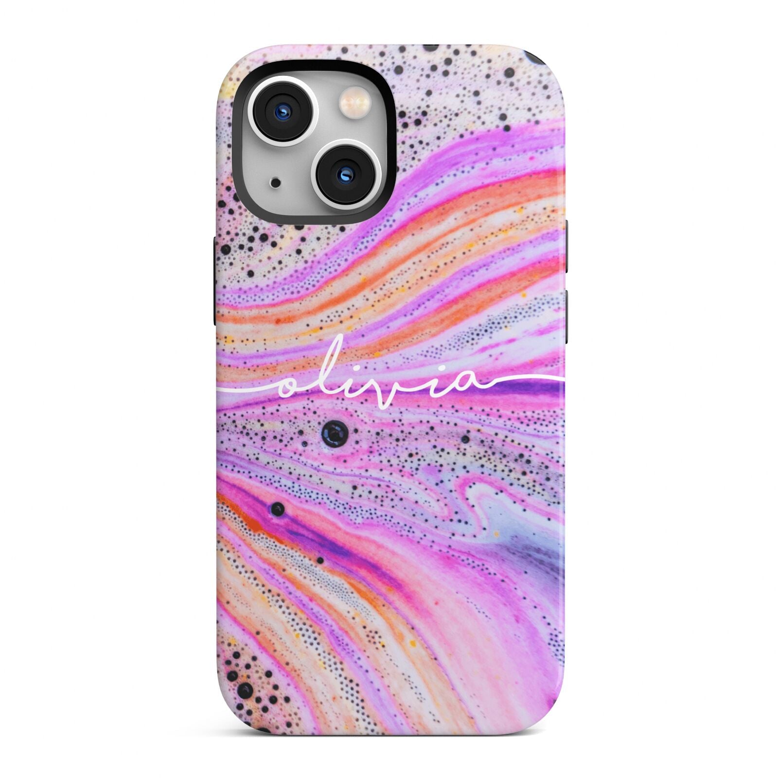 Personalised Pink Bath Bomb iPhone 13 Mini Full Wrap 3D Tough Case