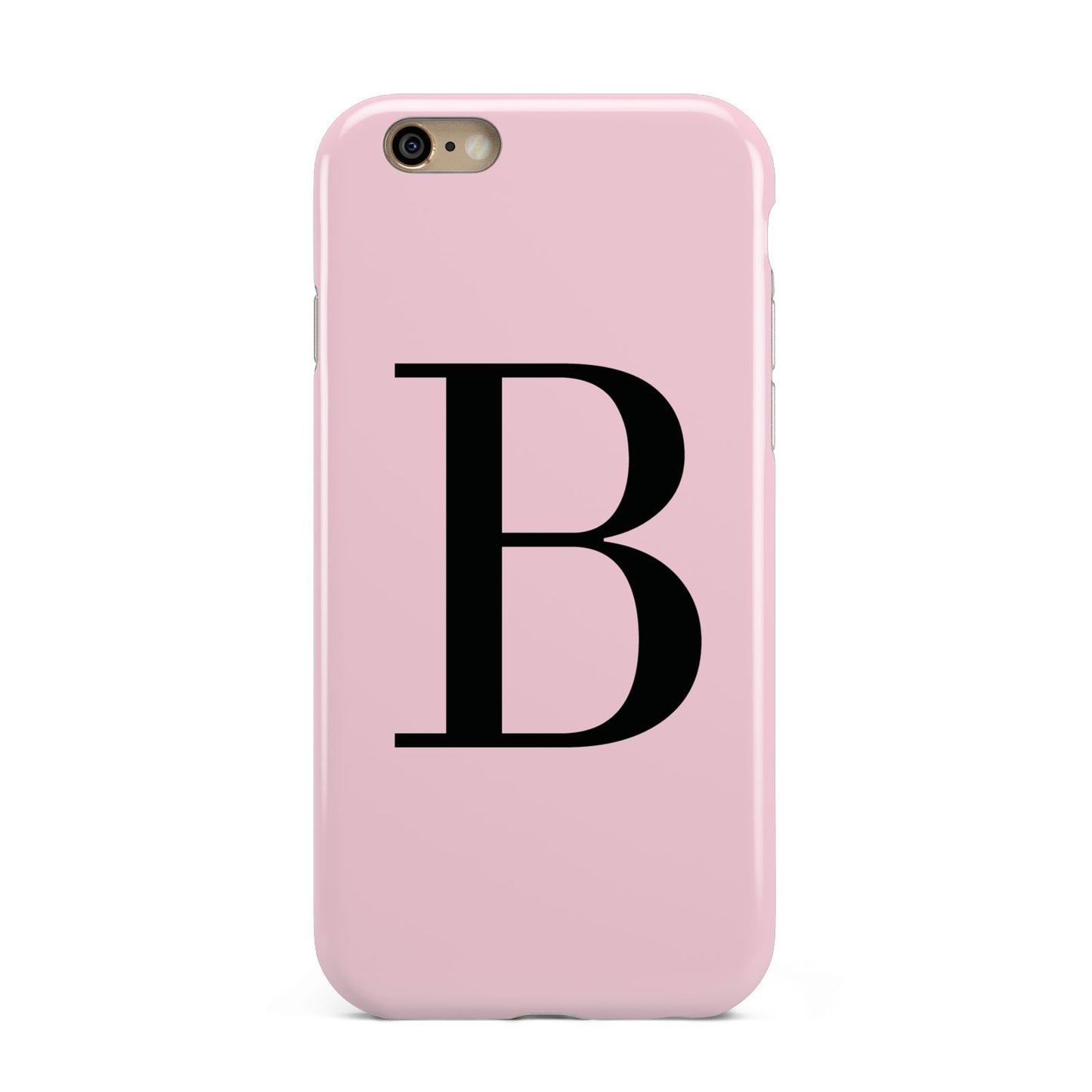 Personalised Pink Black Initial Apple iPhone 6 3D Tough Case