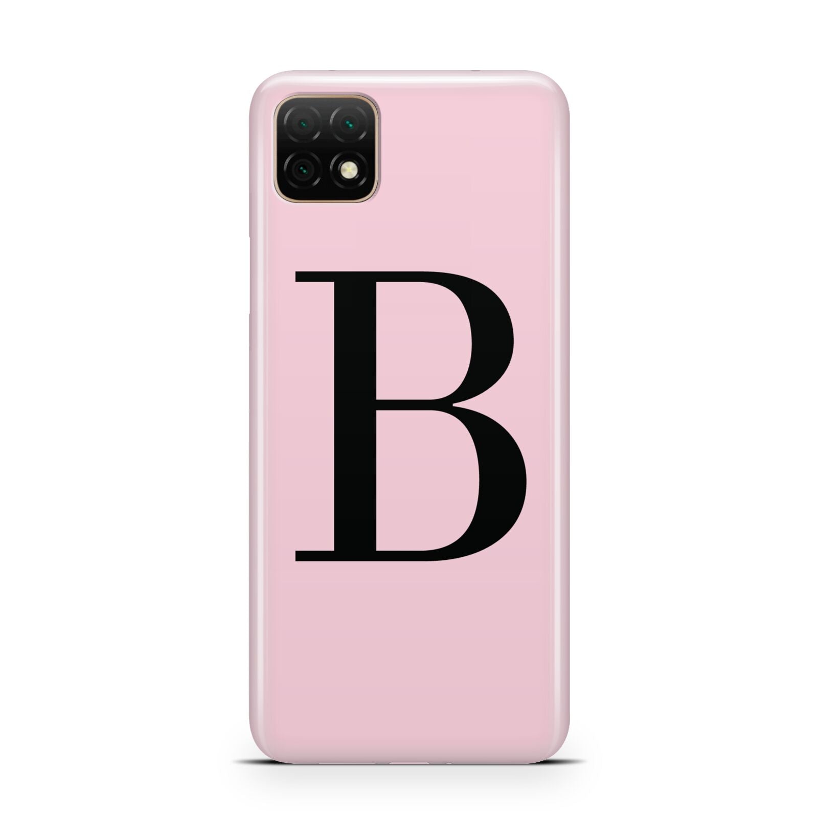 Personalised Pink Black Initial Huawei Enjoy 20 Phone Case