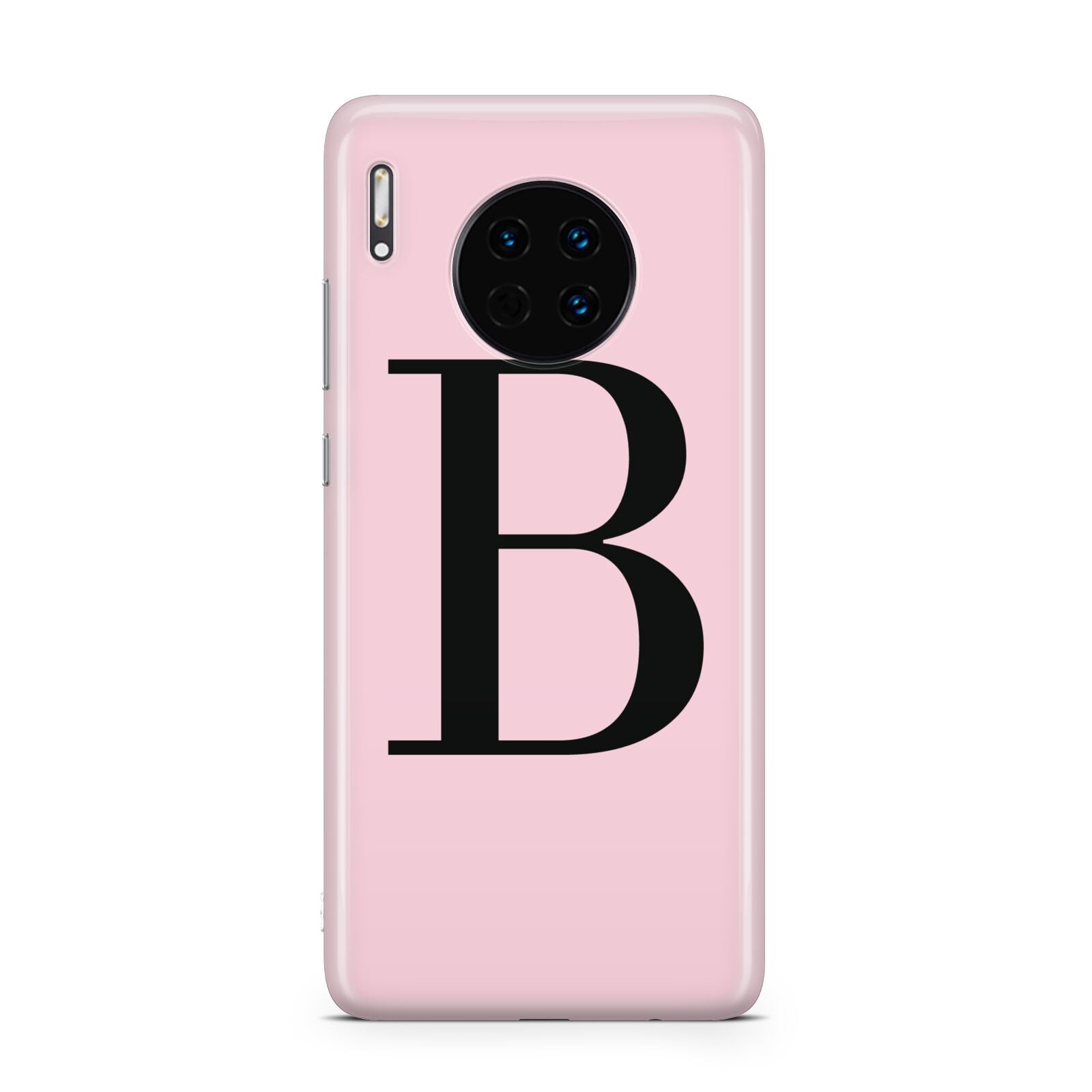 Personalised Pink Black Initial Huawei Mate 30