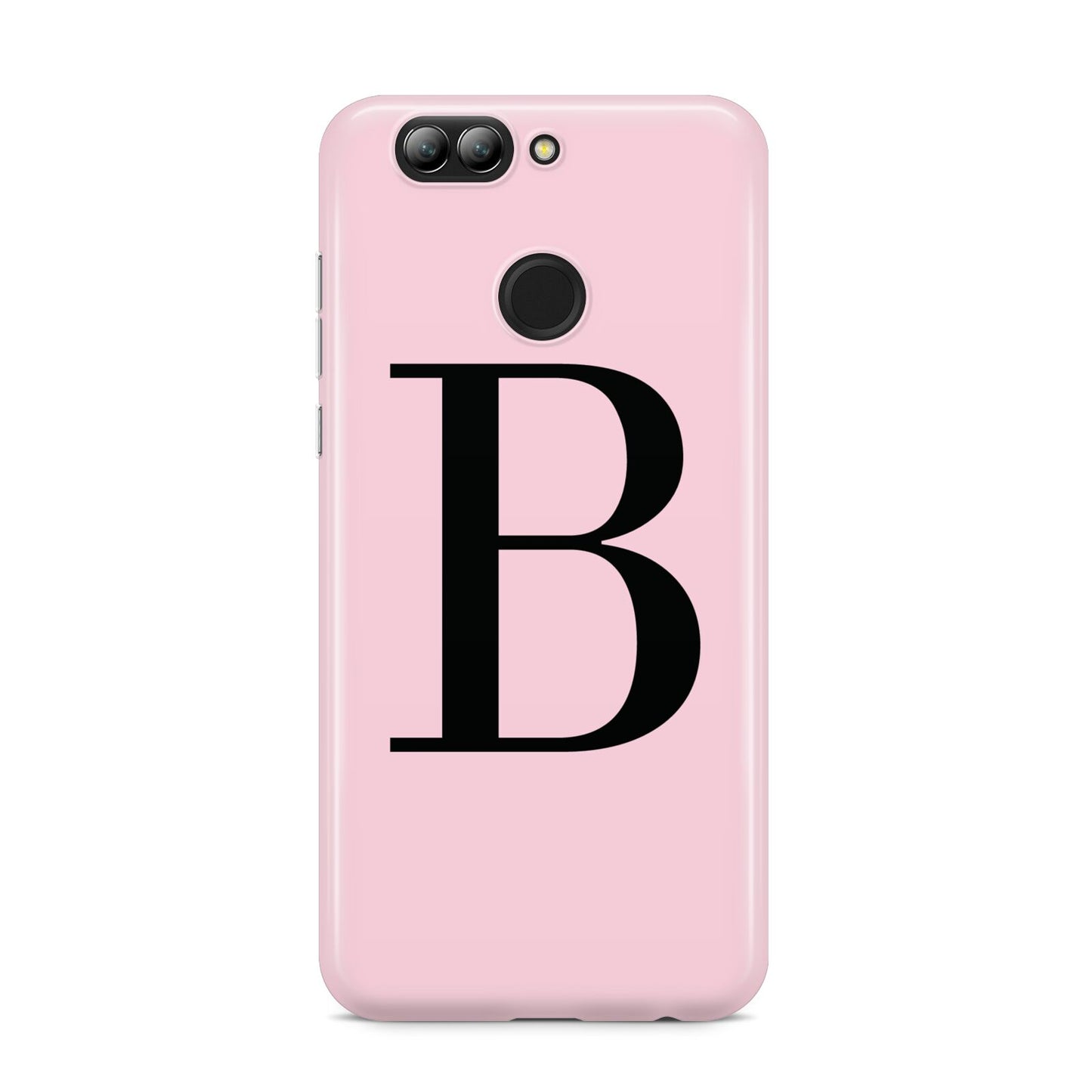 Personalised Pink Black Initial Huawei Nova 2s Phone Case