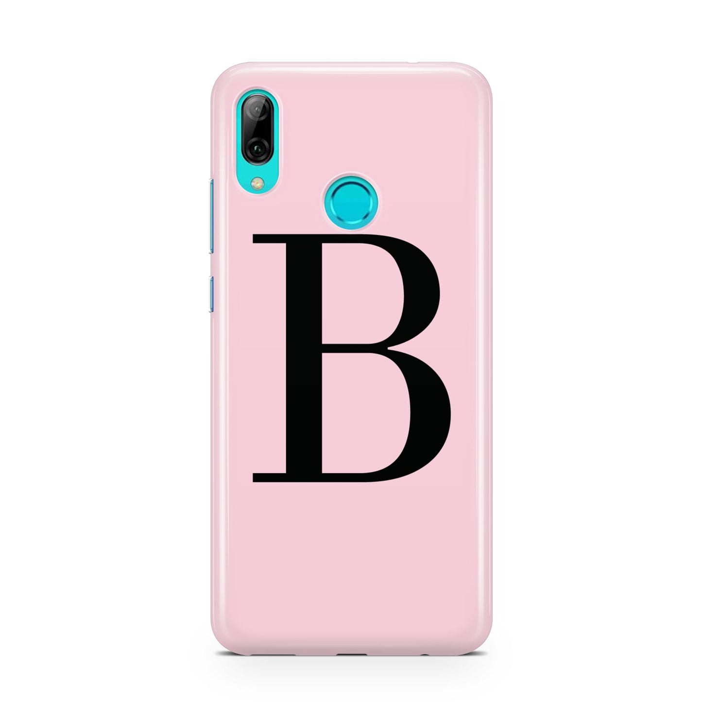 Personalised Pink Black Initial Huawei P Smart 2019 Case