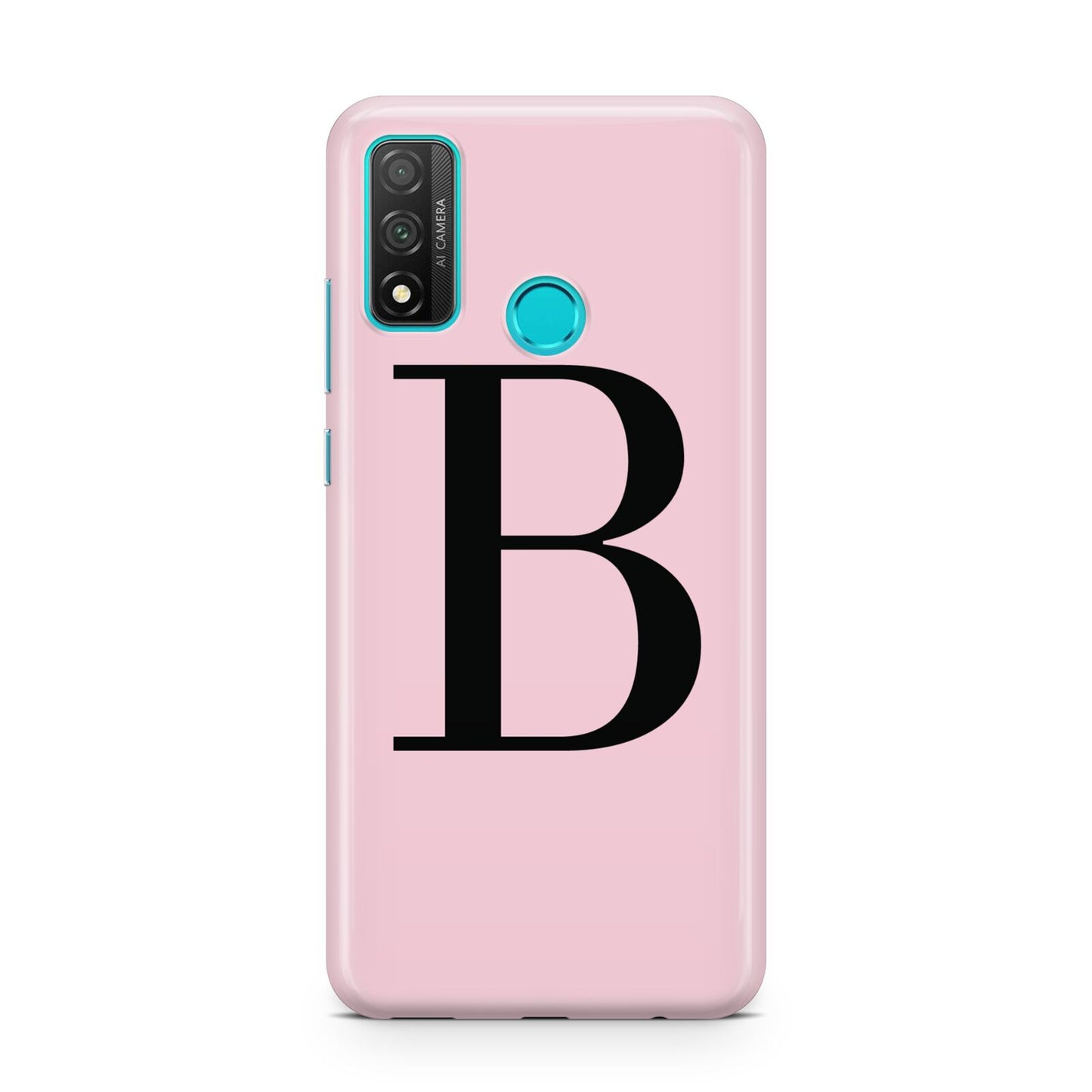 Personalised Pink Black Initial Huawei P Smart 2020