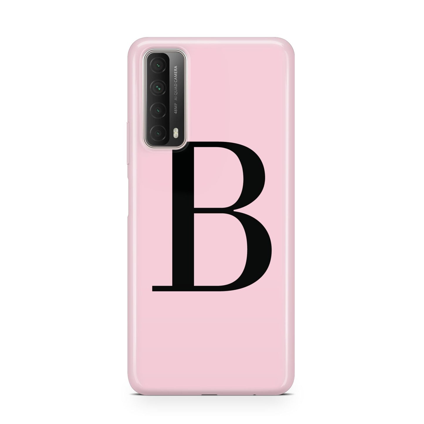 Personalised Pink Black Initial Huawei P Smart 2021