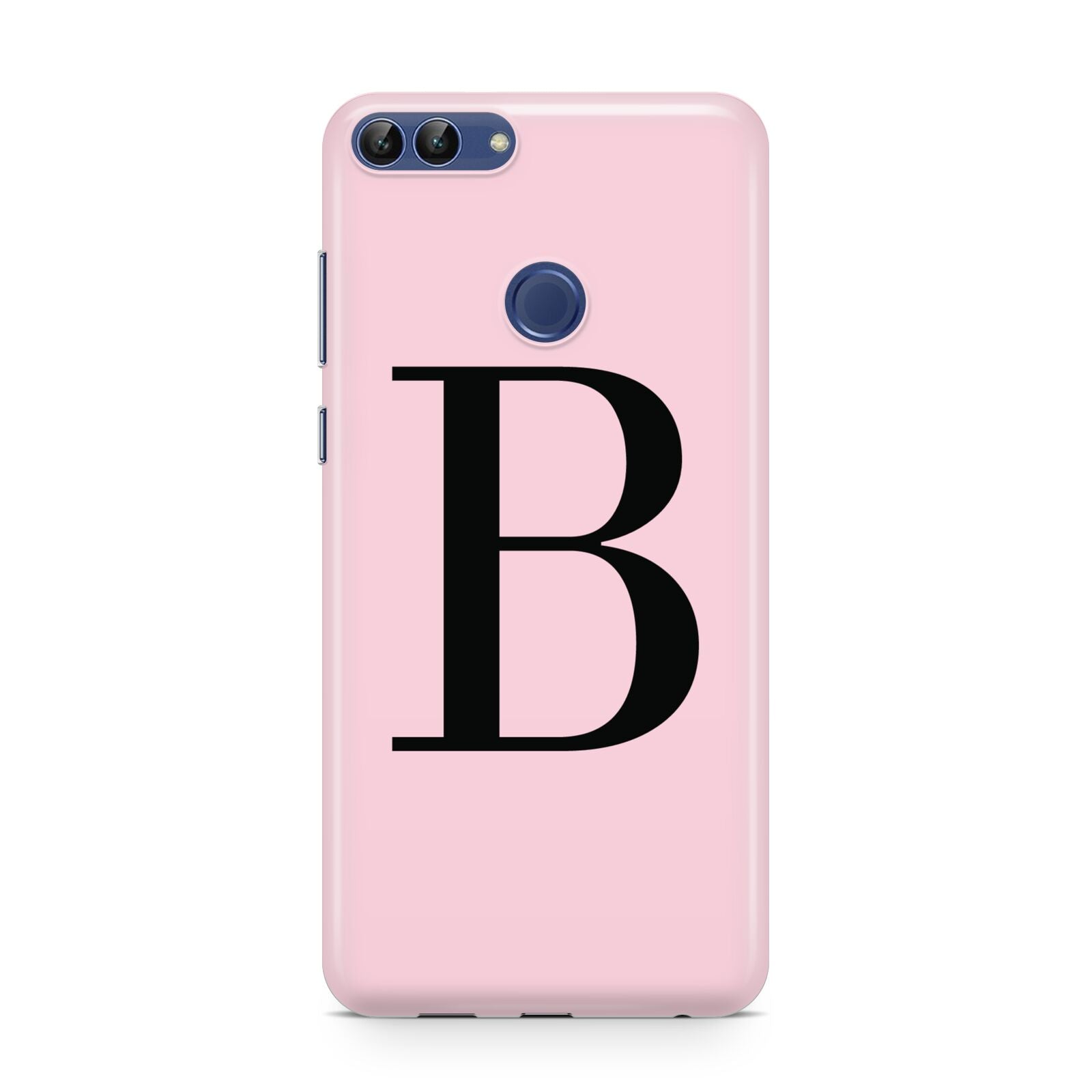 Personalised Pink Black Initial Huawei P Smart Case