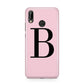Personalised Pink Black Initial Huawei P20 Lite Phone Case