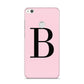 Personalised Pink Black Initial Huawei P8 Lite Case