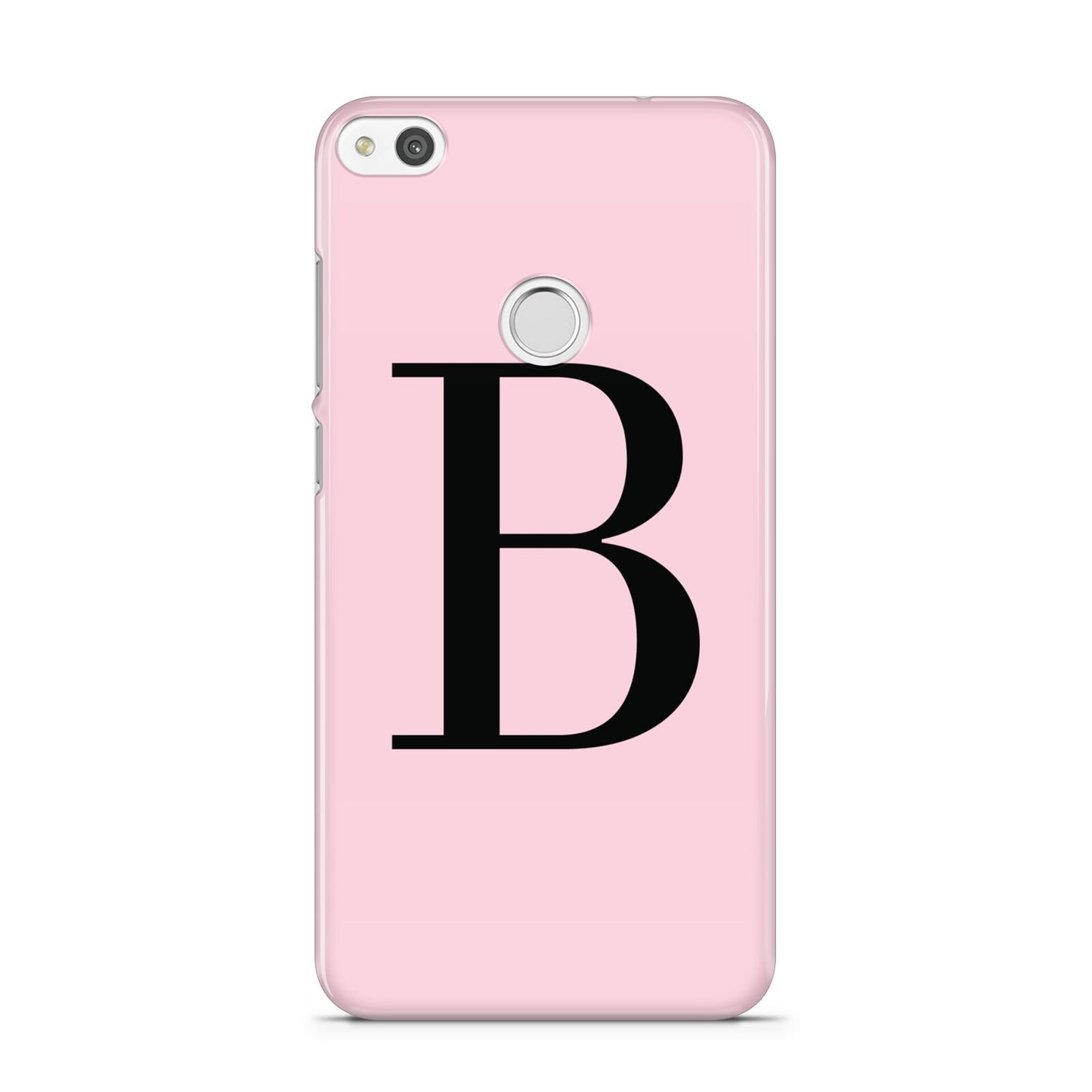 Personalised Pink Black Initial Huawei P8 Lite Case