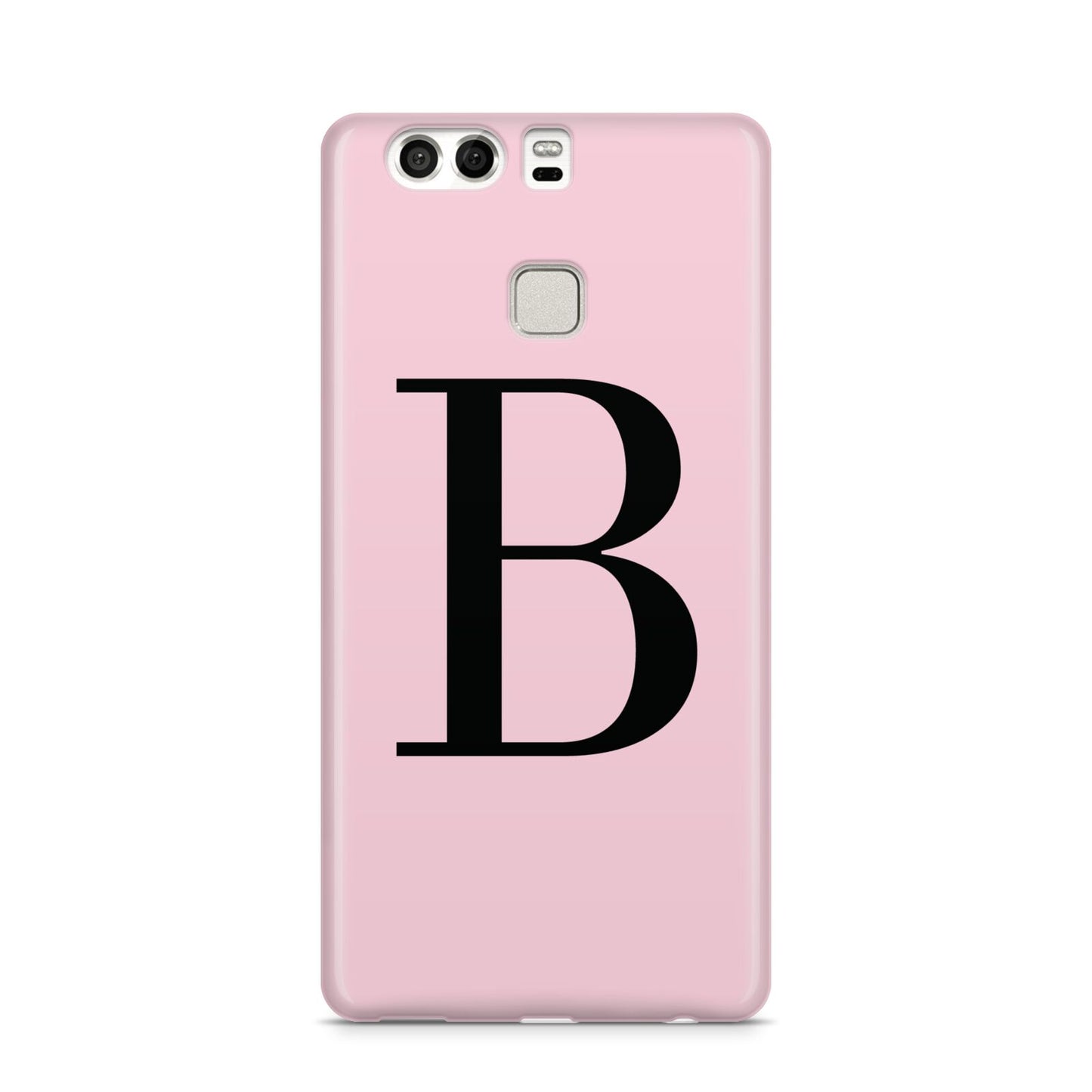 Personalised Pink Black Initial Huawei P9 Case