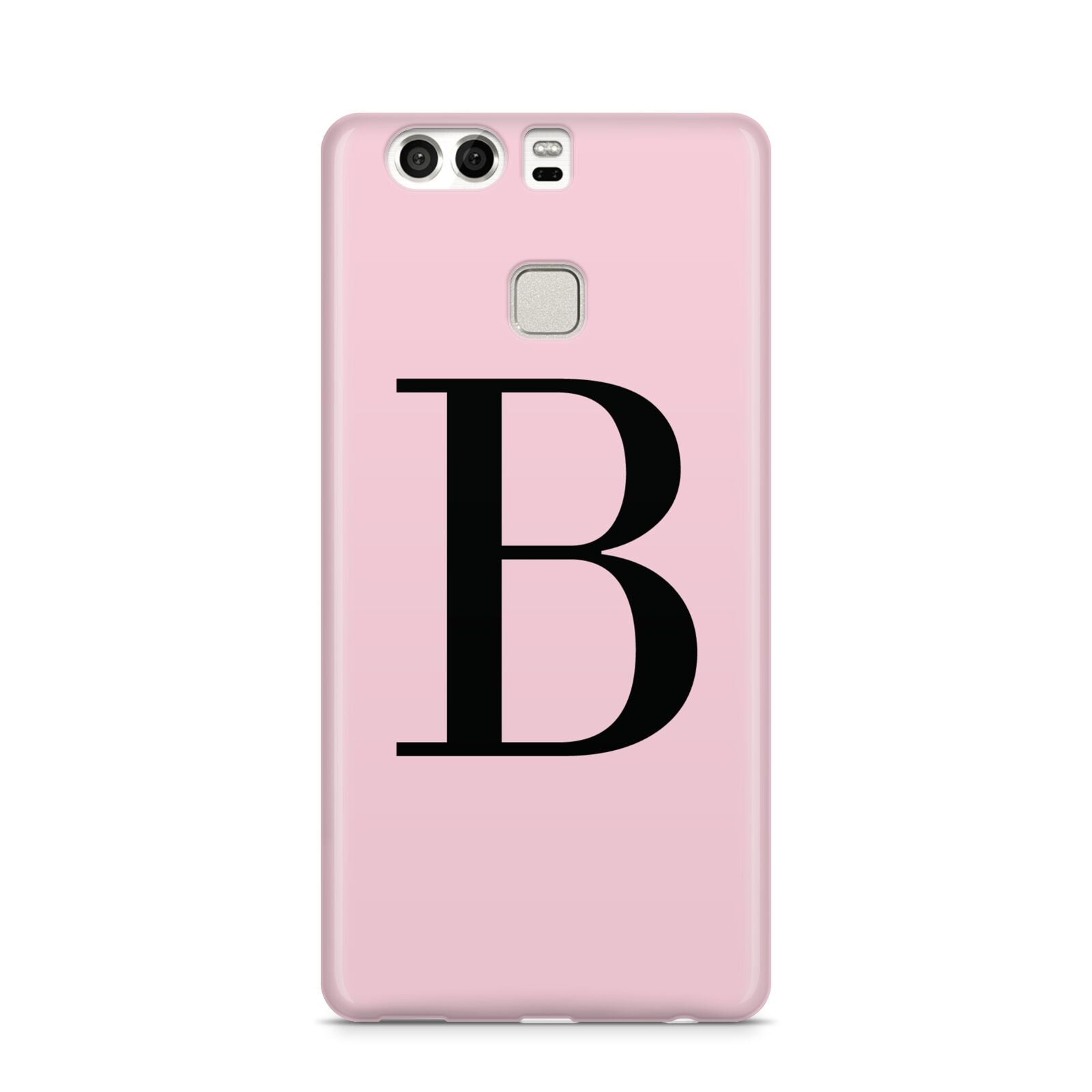 Personalised Pink Black Initial Huawei P9 Case