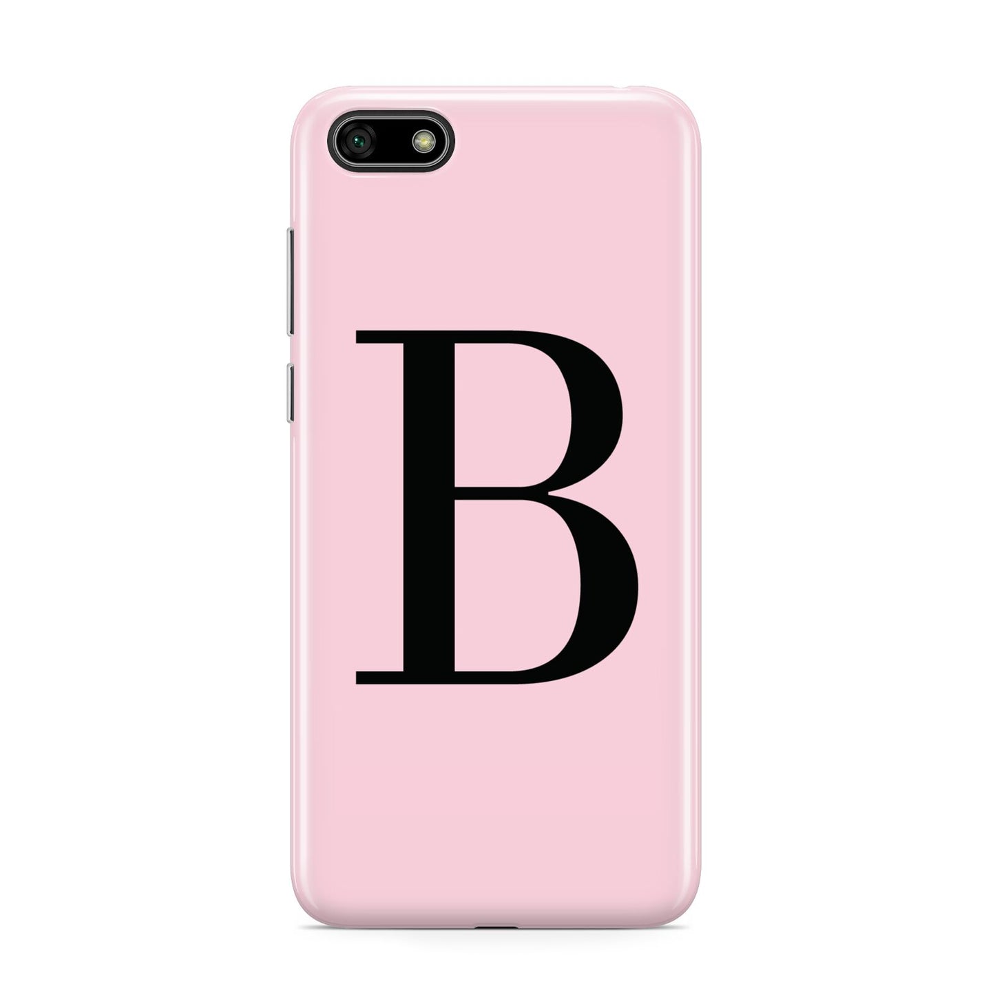 Personalised Pink Black Initial Huawei Y5 Prime 2018 Phone Case