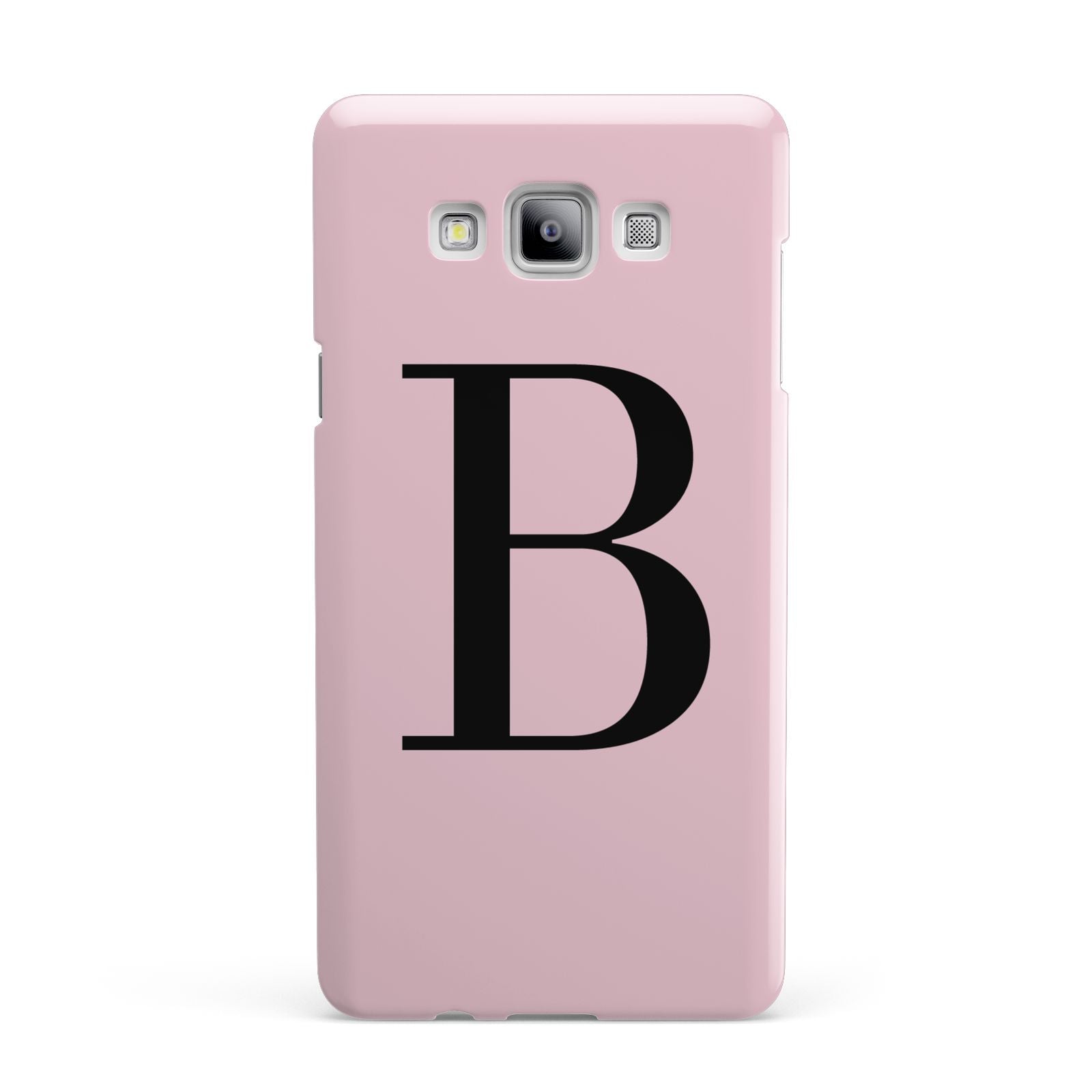 Personalised Pink Black Initial Samsung Galaxy A7 2015 Case