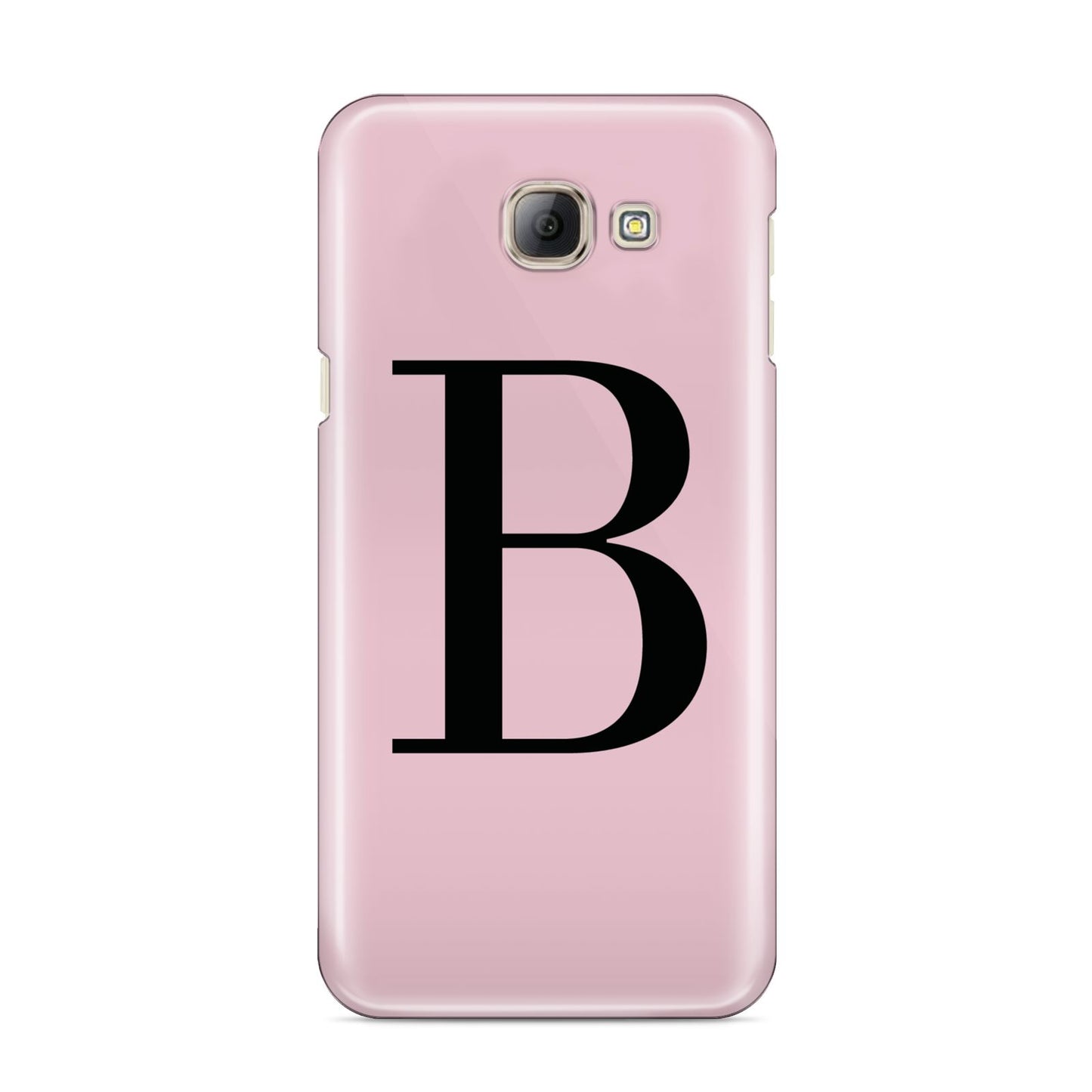 Personalised Pink Black Initial Samsung Galaxy A8 2016 Case