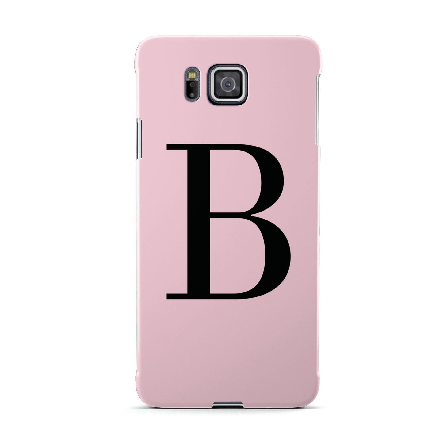 Personalised Pink Black Initial Samsung Galaxy Alpha Case