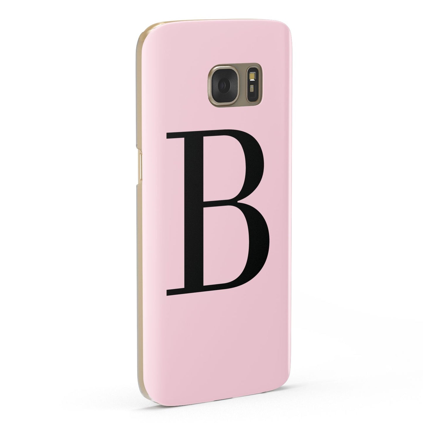 Personalised Pink Black Initial Samsung Galaxy Case Fourty Five Degrees