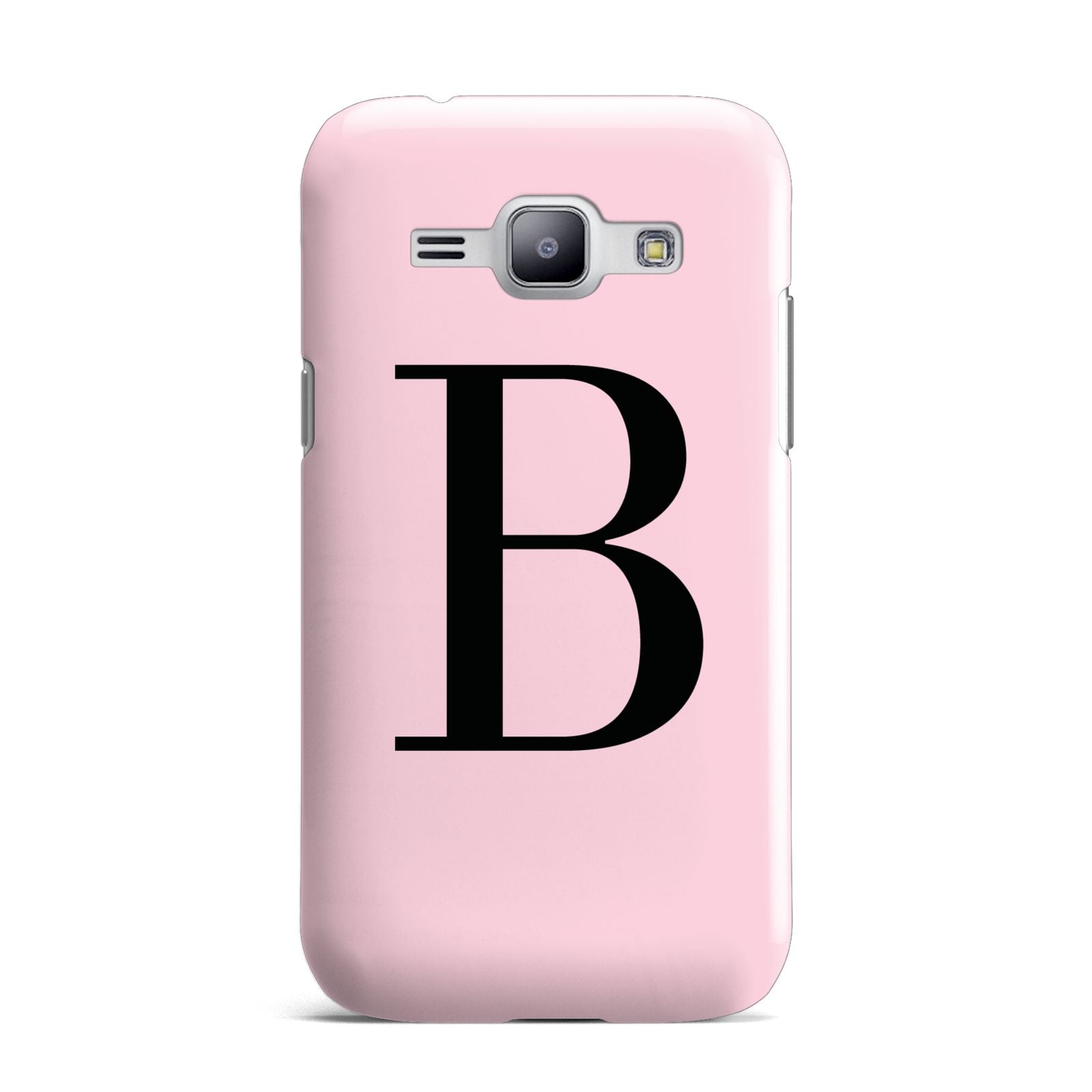 Personalised Pink Black Initial Samsung Galaxy J1 2015 Case