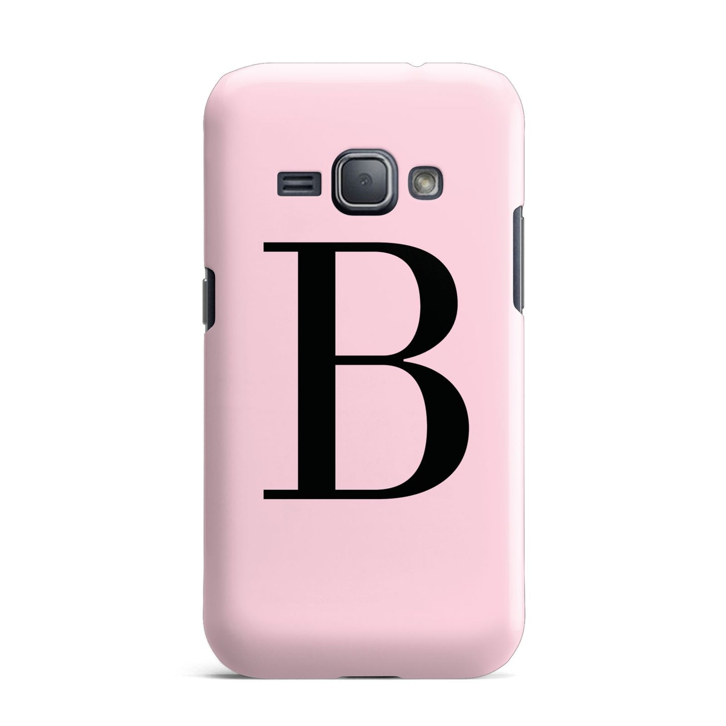 Personalised Pink Black Initial Samsung Galaxy J1 2016 Case