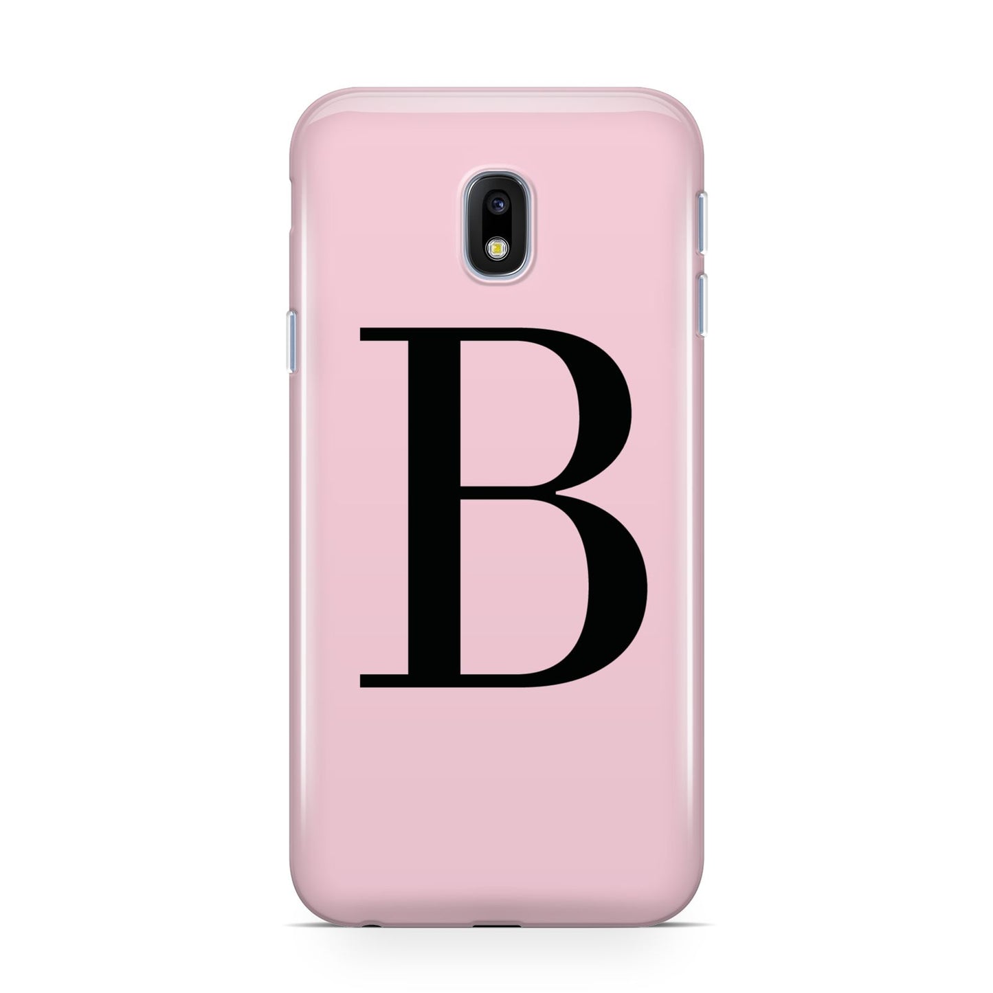 Personalised Pink Black Initial Samsung Galaxy J3 2017 Case