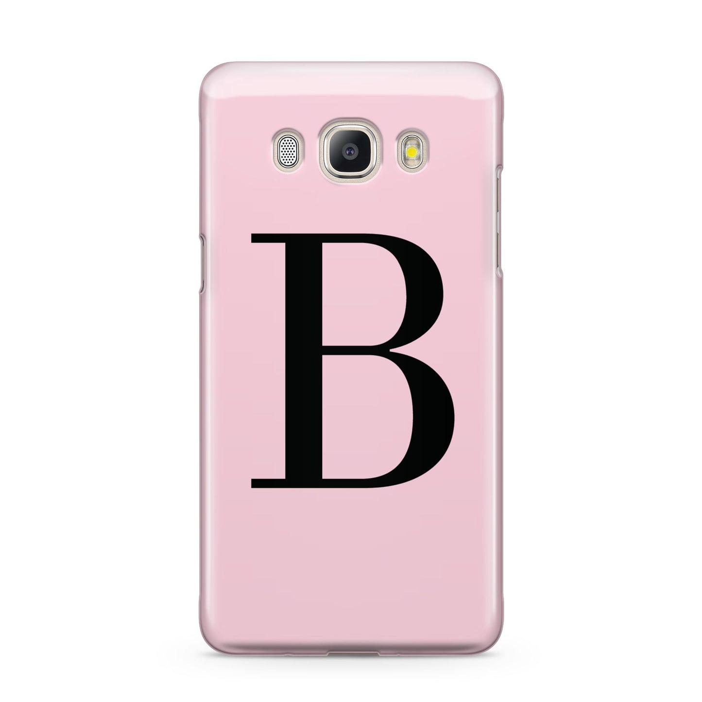 Personalised Pink Black Initial Samsung Galaxy J5 2016 Case