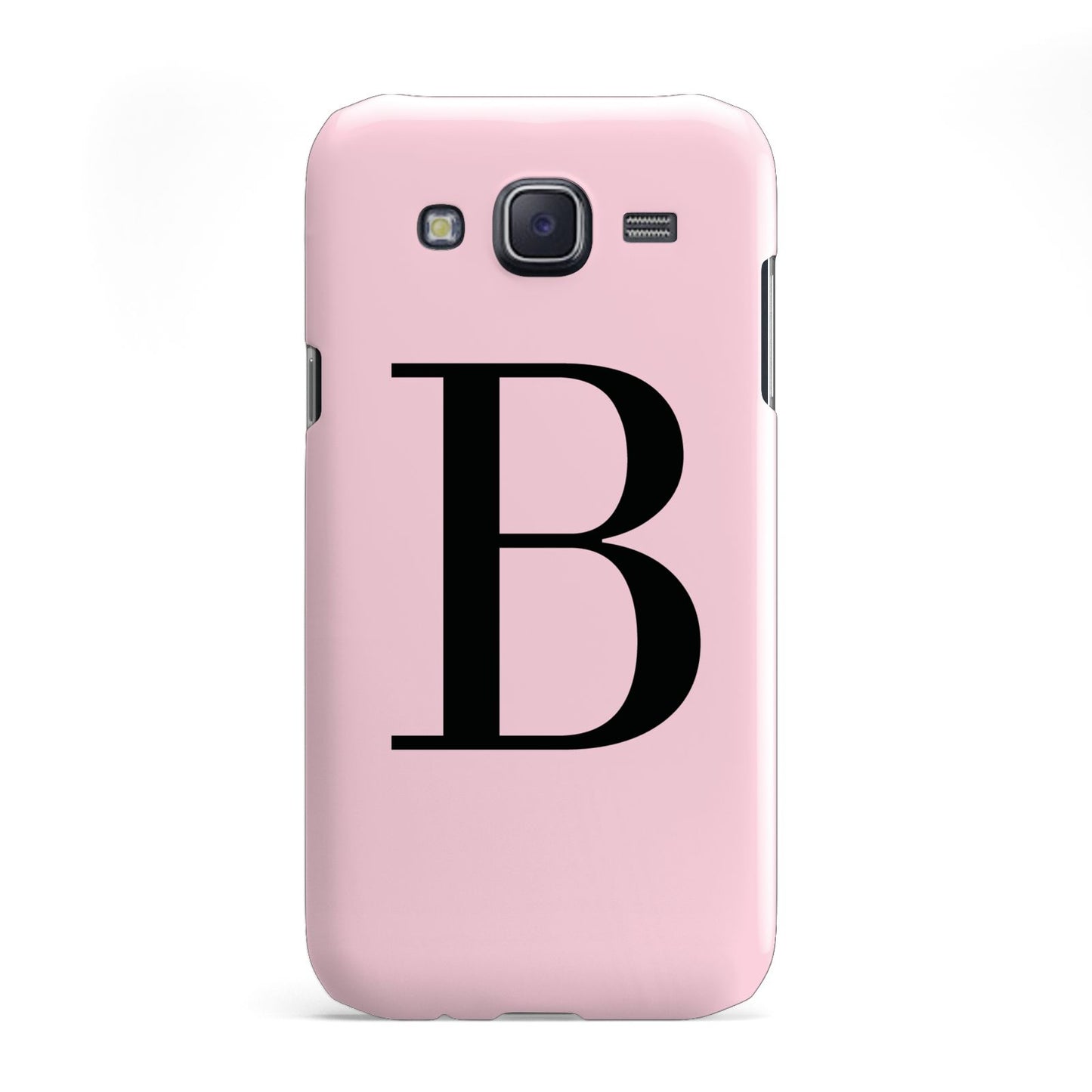 Personalised Pink Black Initial Samsung Galaxy J5 Case