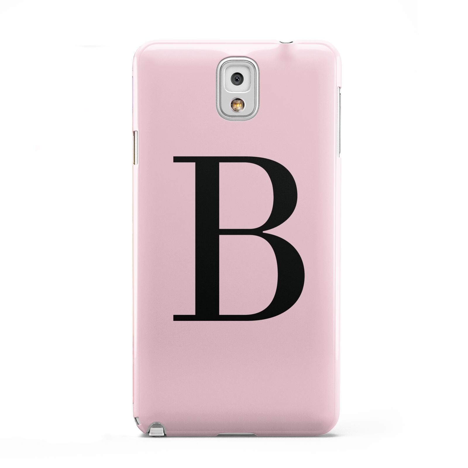 Personalised Pink Black Initial Samsung Galaxy Note 3 Case