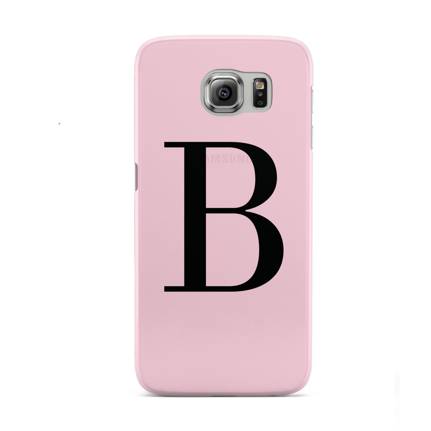 Personalised Pink Black Initial Samsung Galaxy S6 Case