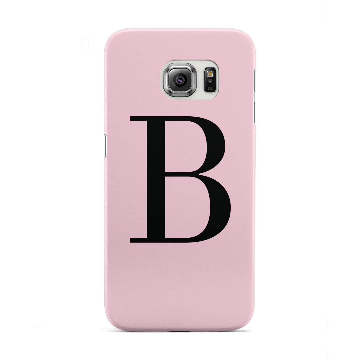 Personalised Pink Black Initial Samsung Galaxy S6 Edge Case