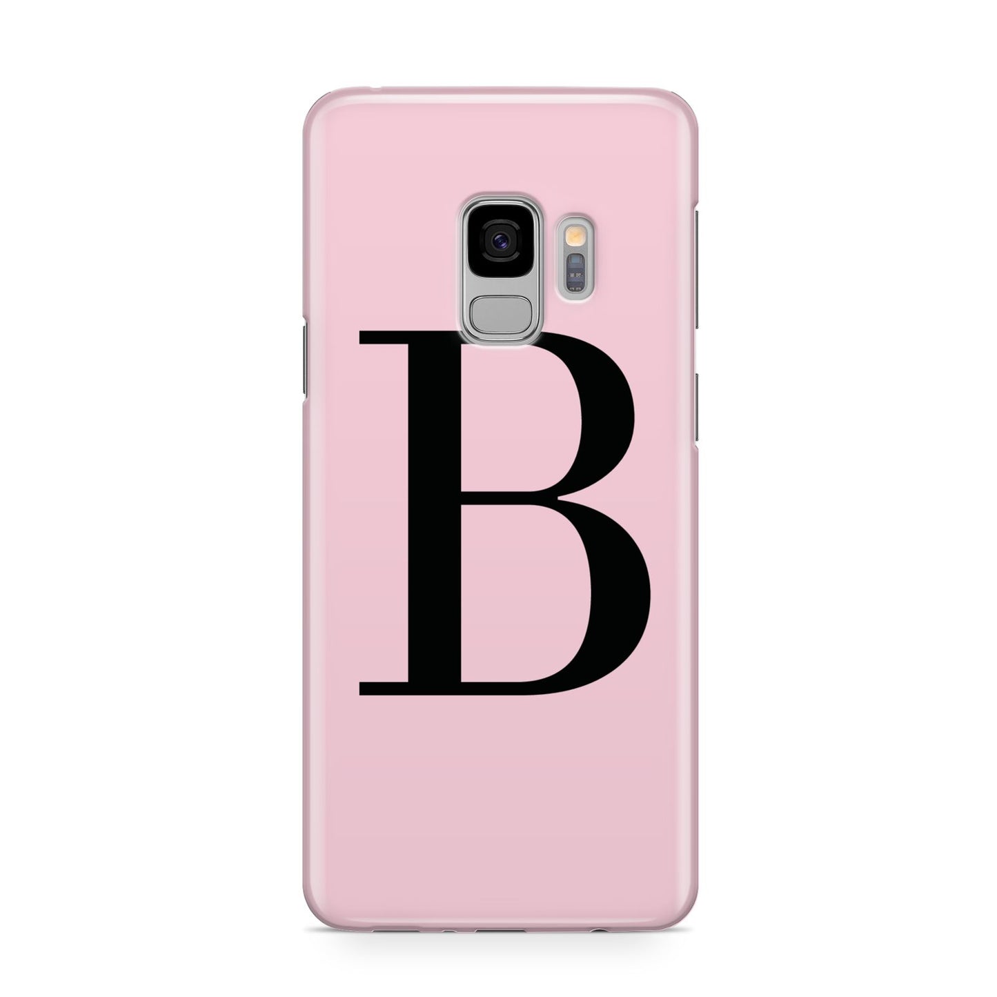 Personalised Pink Black Initial Samsung Galaxy S9 Case