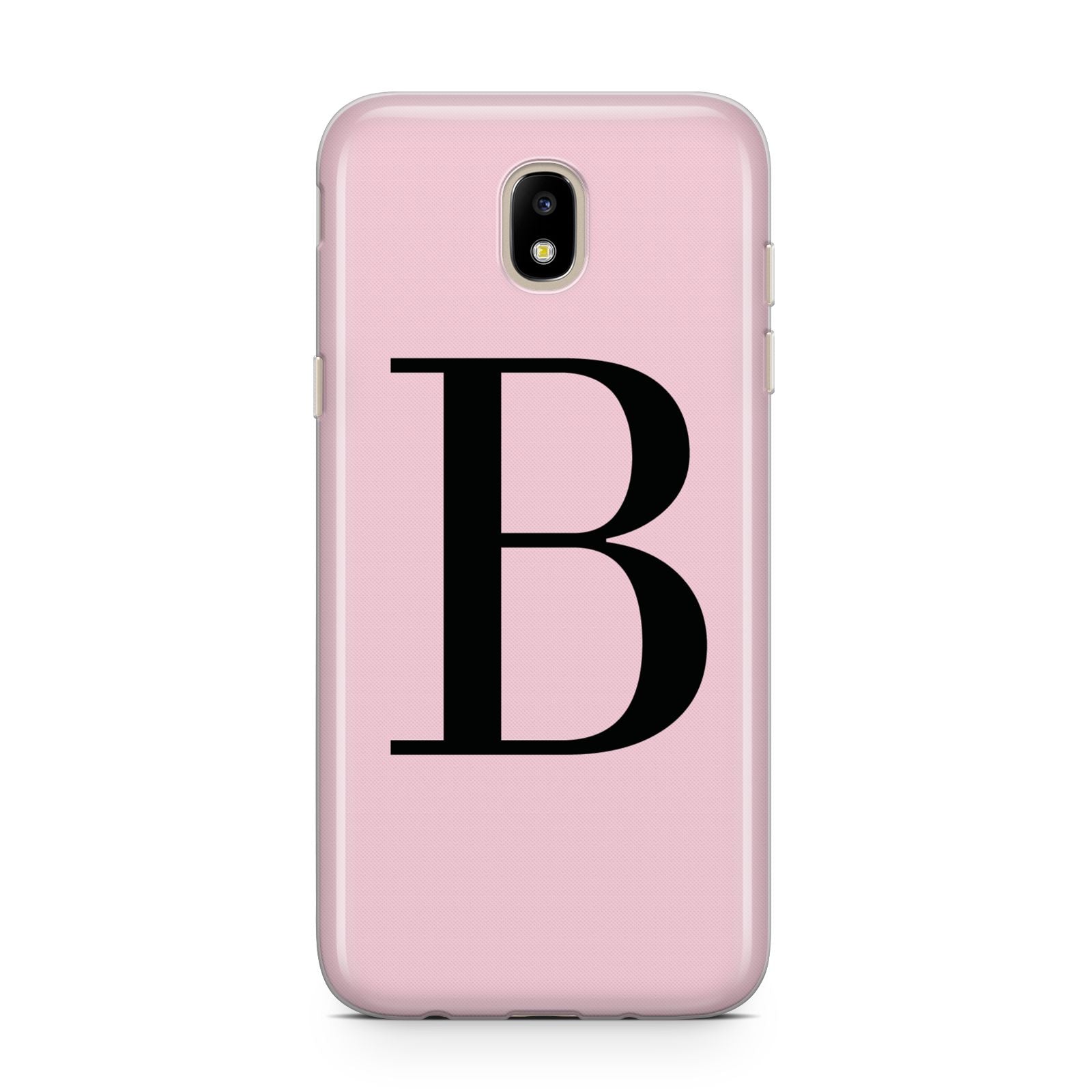 Personalised Pink Black Initial Samsung J5 2017 Case