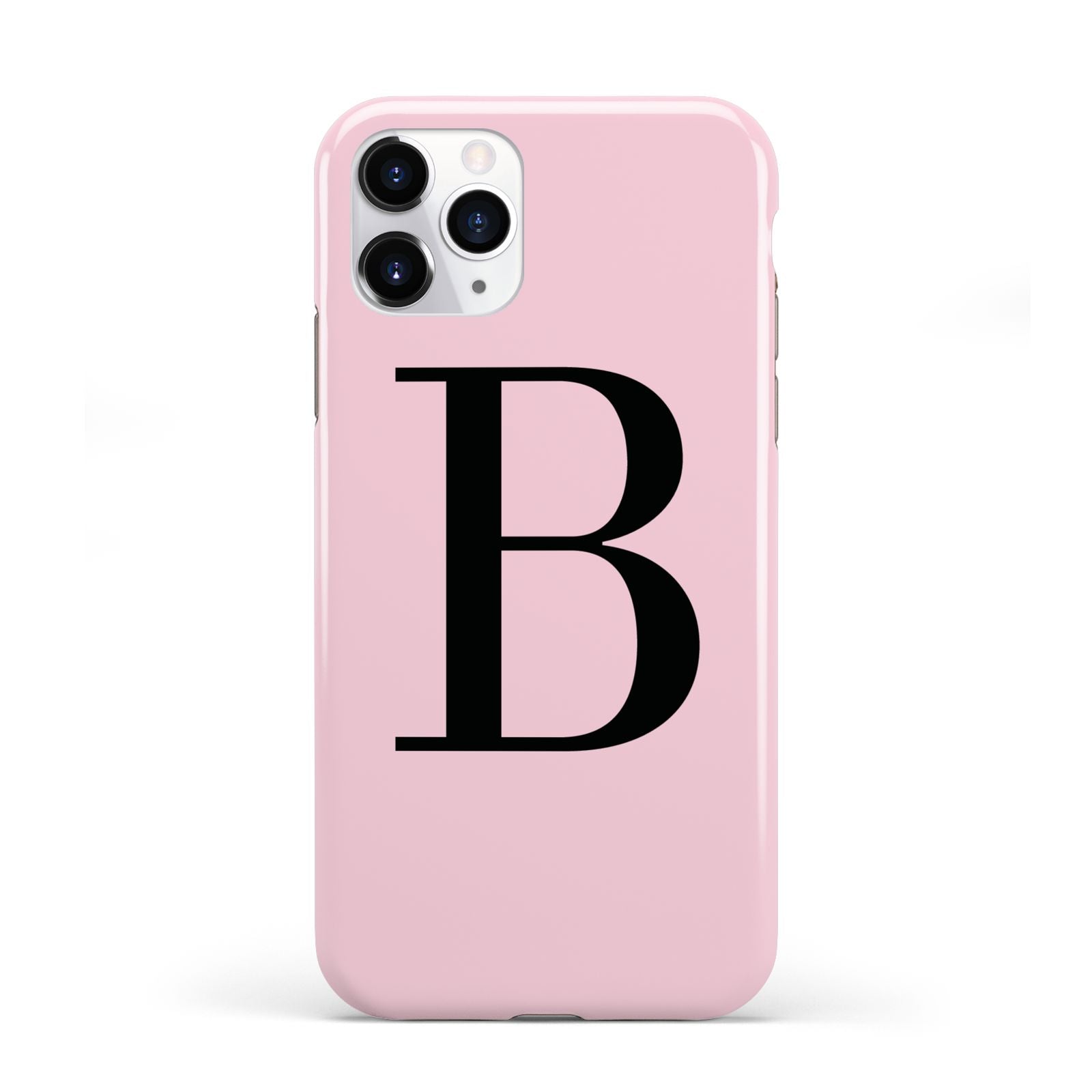 Personalised Pink Black Initial iPhone 11 Pro 3D Tough Case