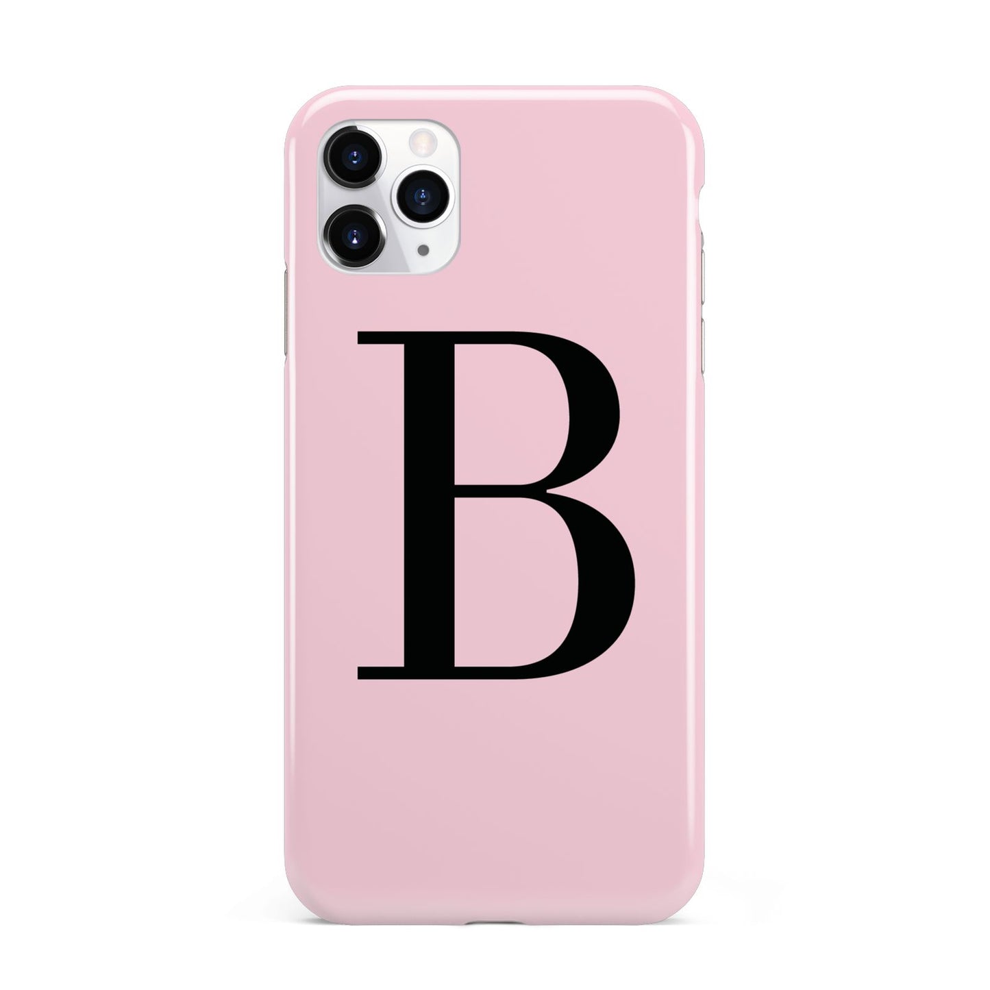 Personalised Pink Black Initial iPhone 11 Pro Max 3D Tough Case