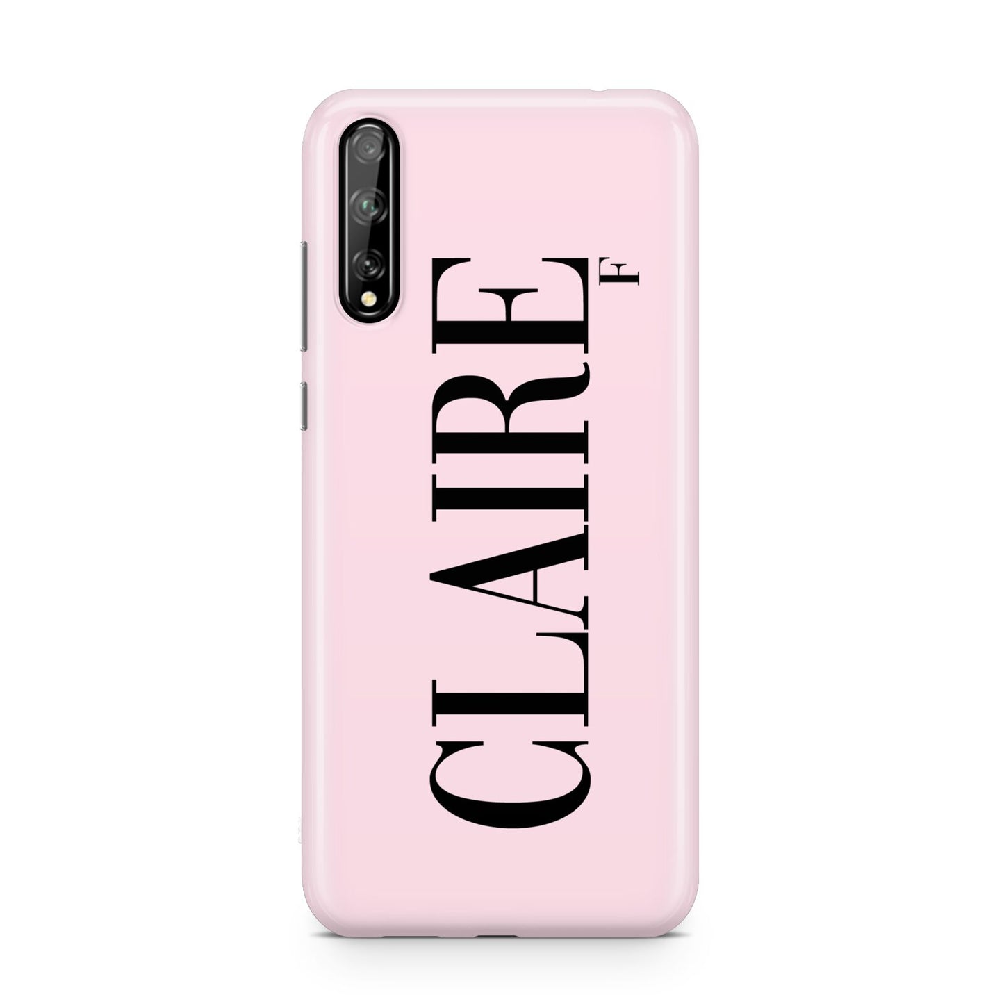 Personalised Pink Black Name Huawei Enjoy 10s Phone Case