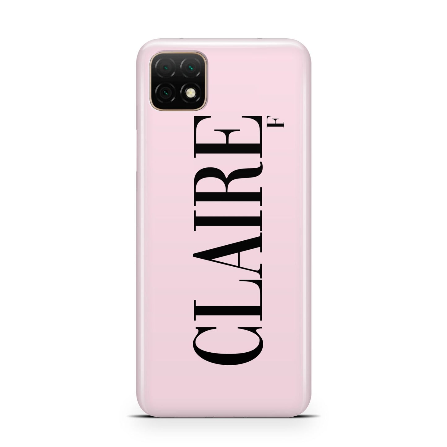 Personalised Pink Black Name Huawei Enjoy 20 Phone Case