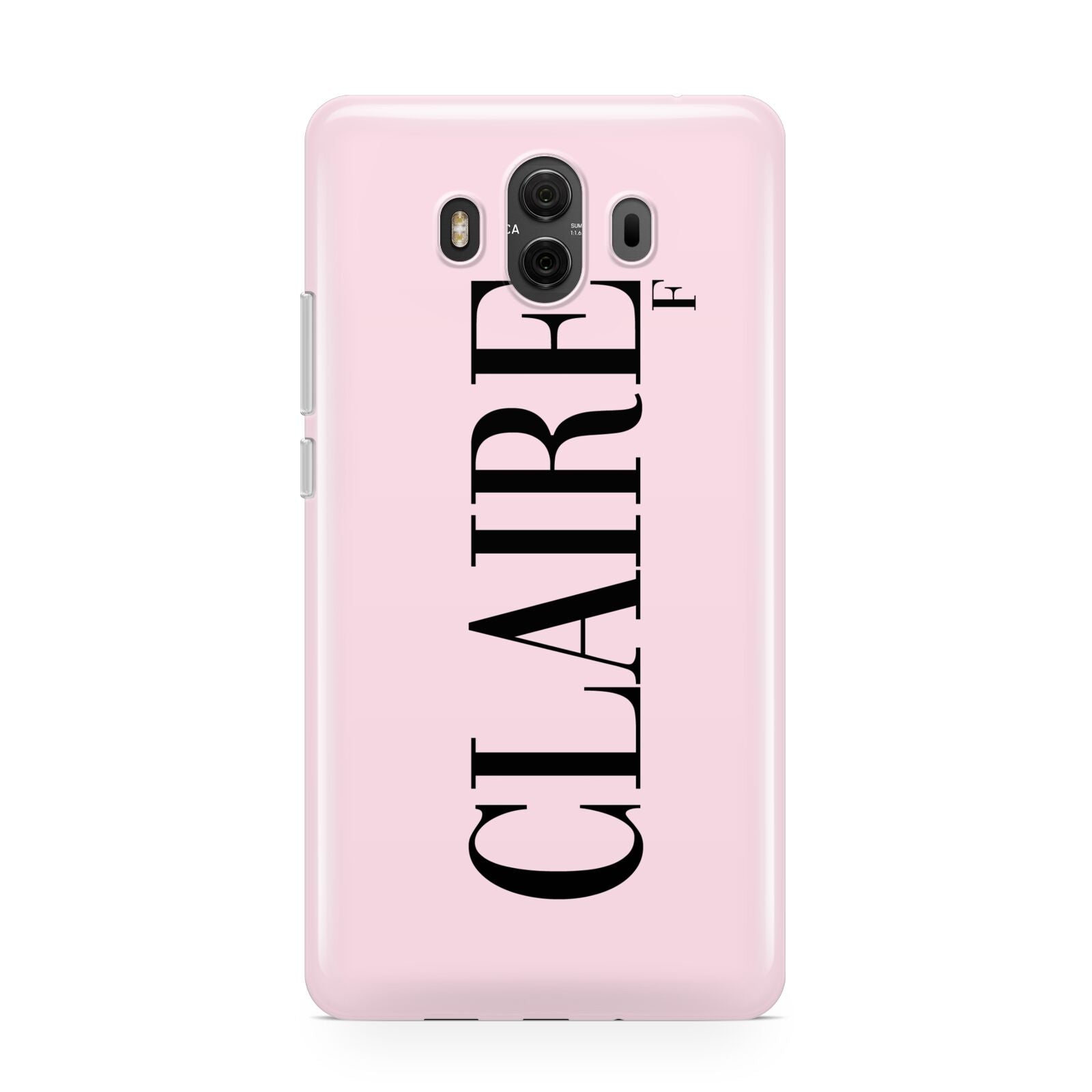 Personalised Pink Black Name Huawei Mate 10 Protective Phone Case