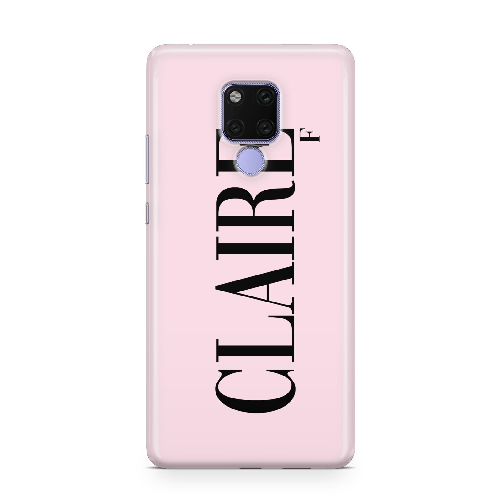 Personalised Pink Black Name Huawei Mate 20X Phone Case