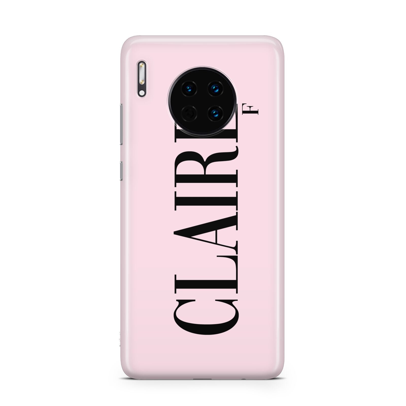 Personalised Pink Black Name Huawei Mate 30