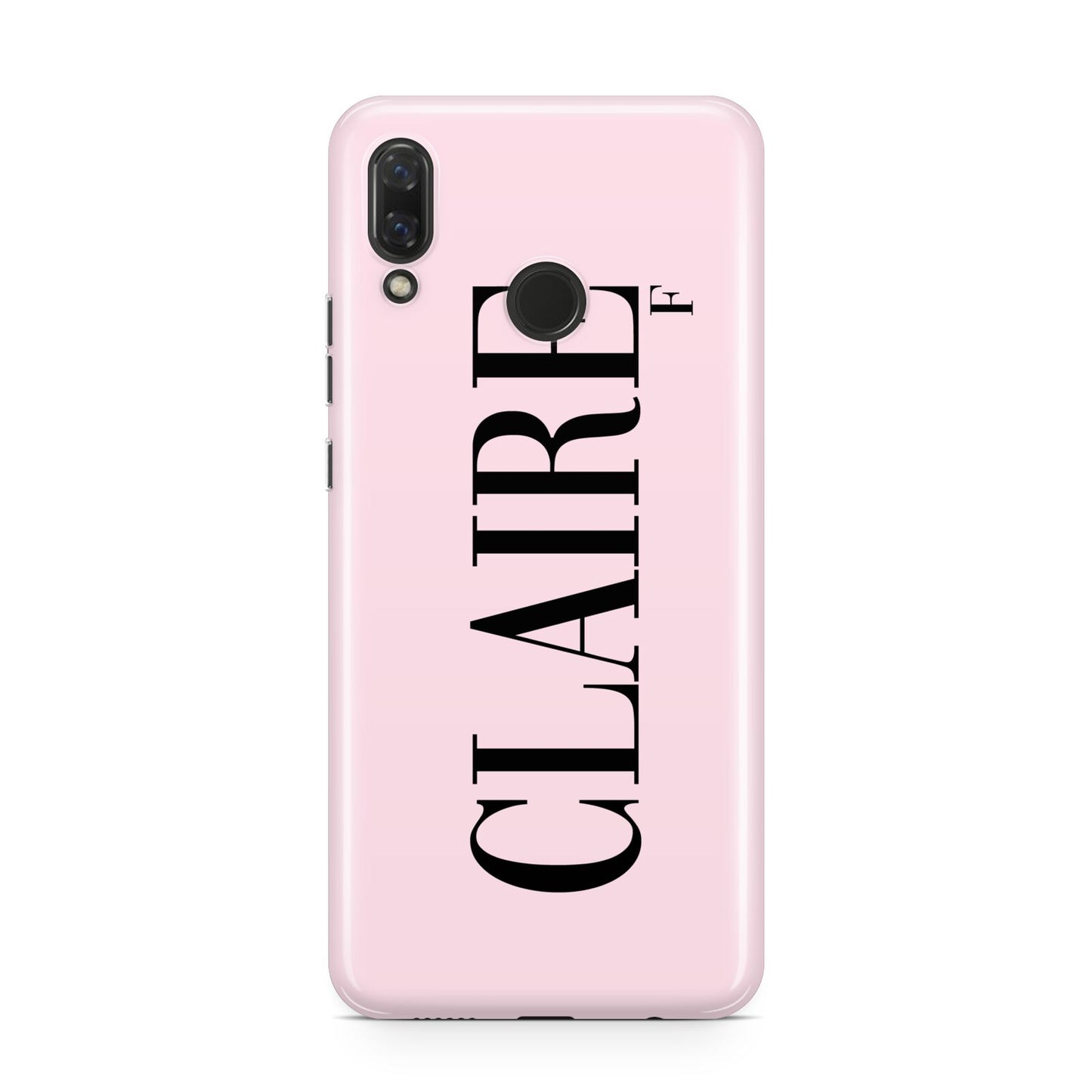 Personalised Pink Black Name Huawei Nova 3 Phone Case