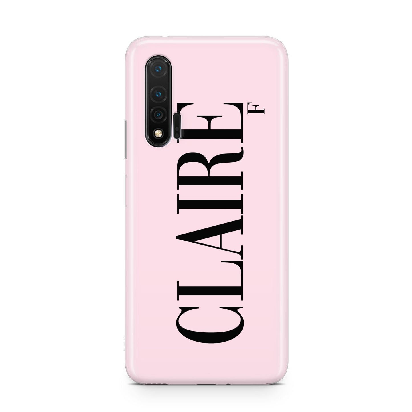 Personalised Pink Black Name Huawei Nova 6 Phone Case