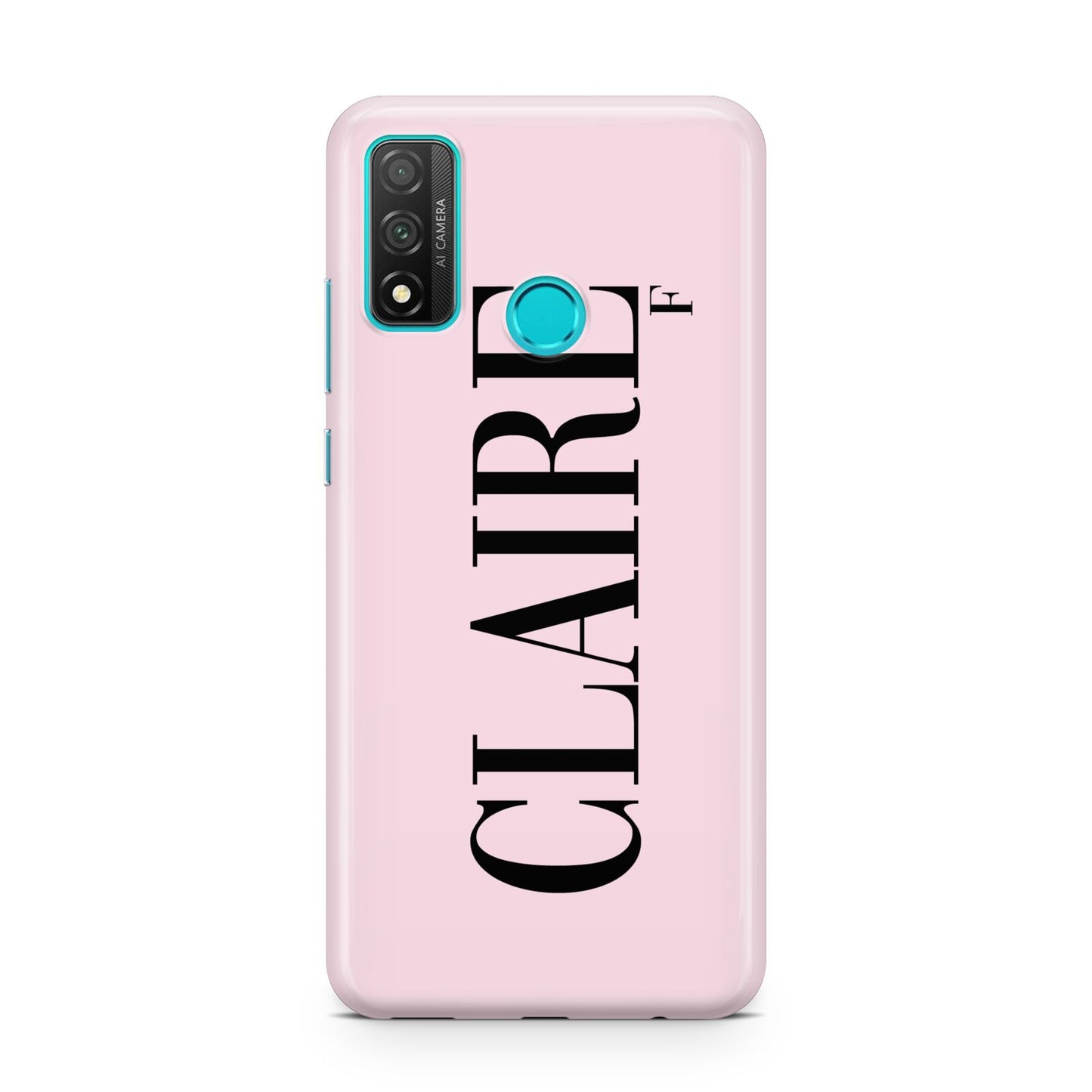 Personalised Pink Black Name Huawei P Smart 2020