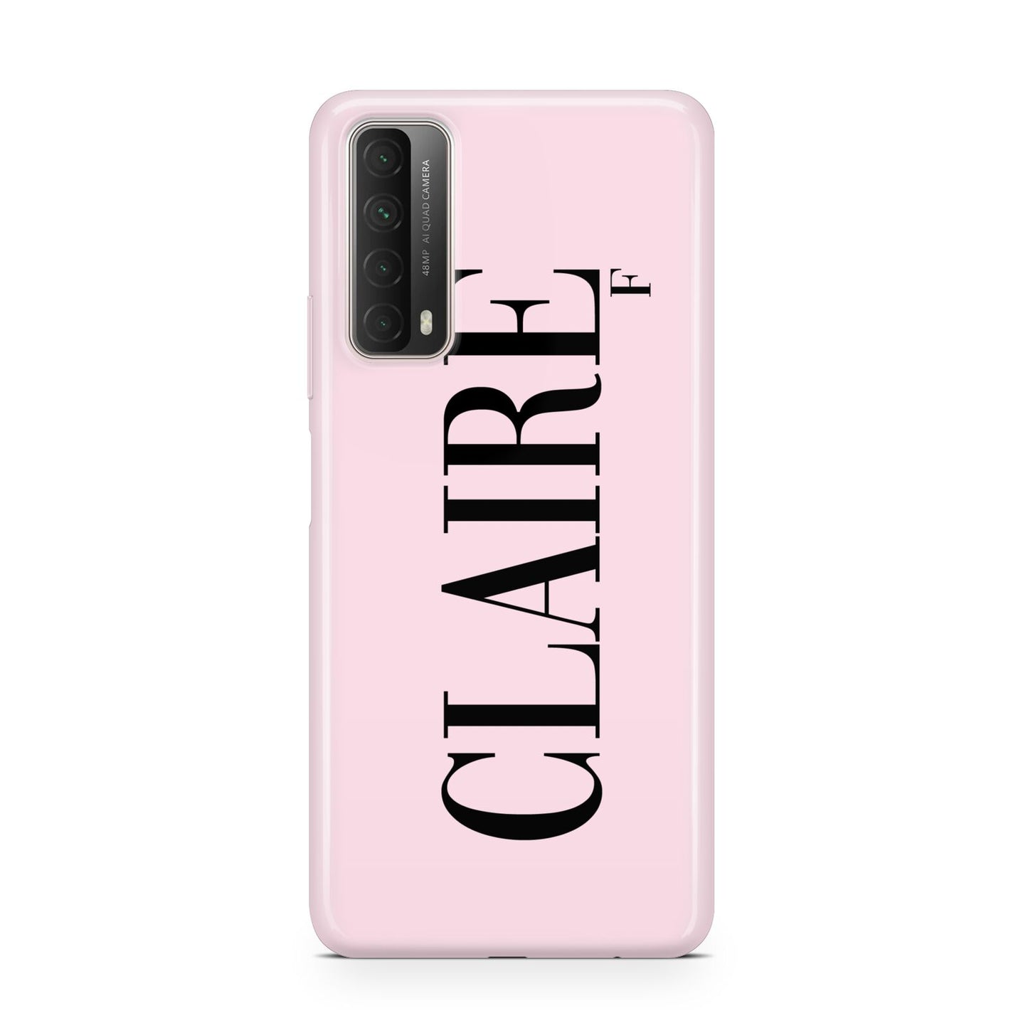 Personalised Pink Black Name Huawei P Smart 2021