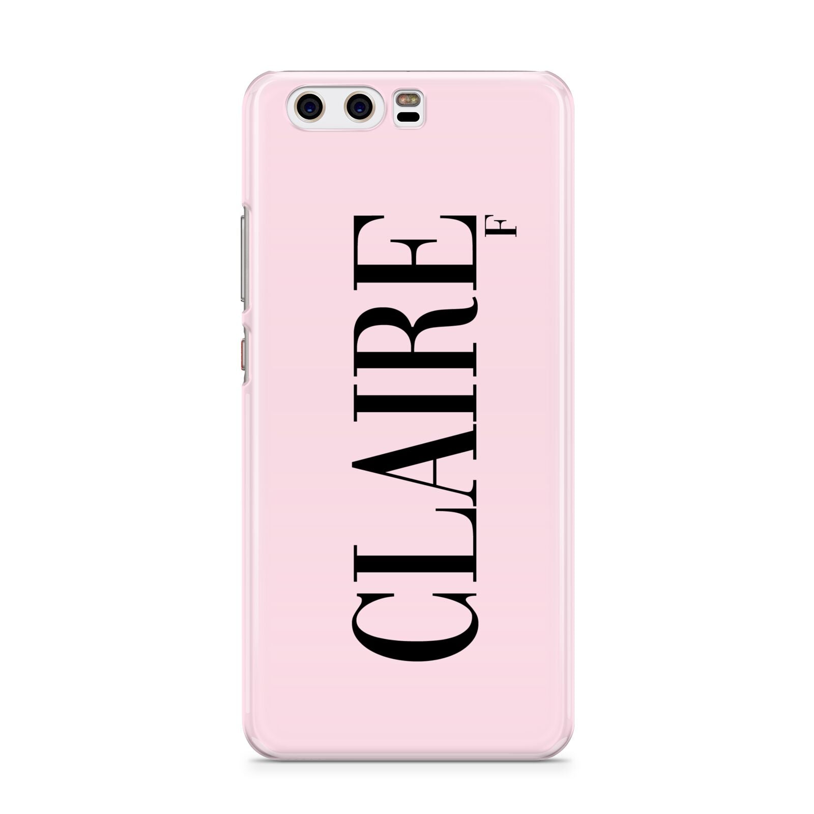 Personalised Pink Black Name Huawei P10 Phone Case