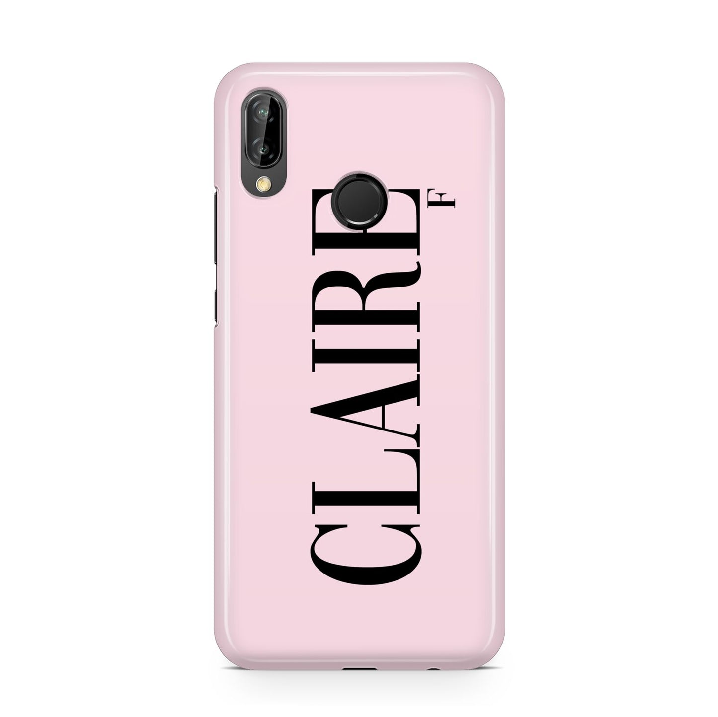 Personalised Pink Black Name Huawei P20 Lite Phone Case