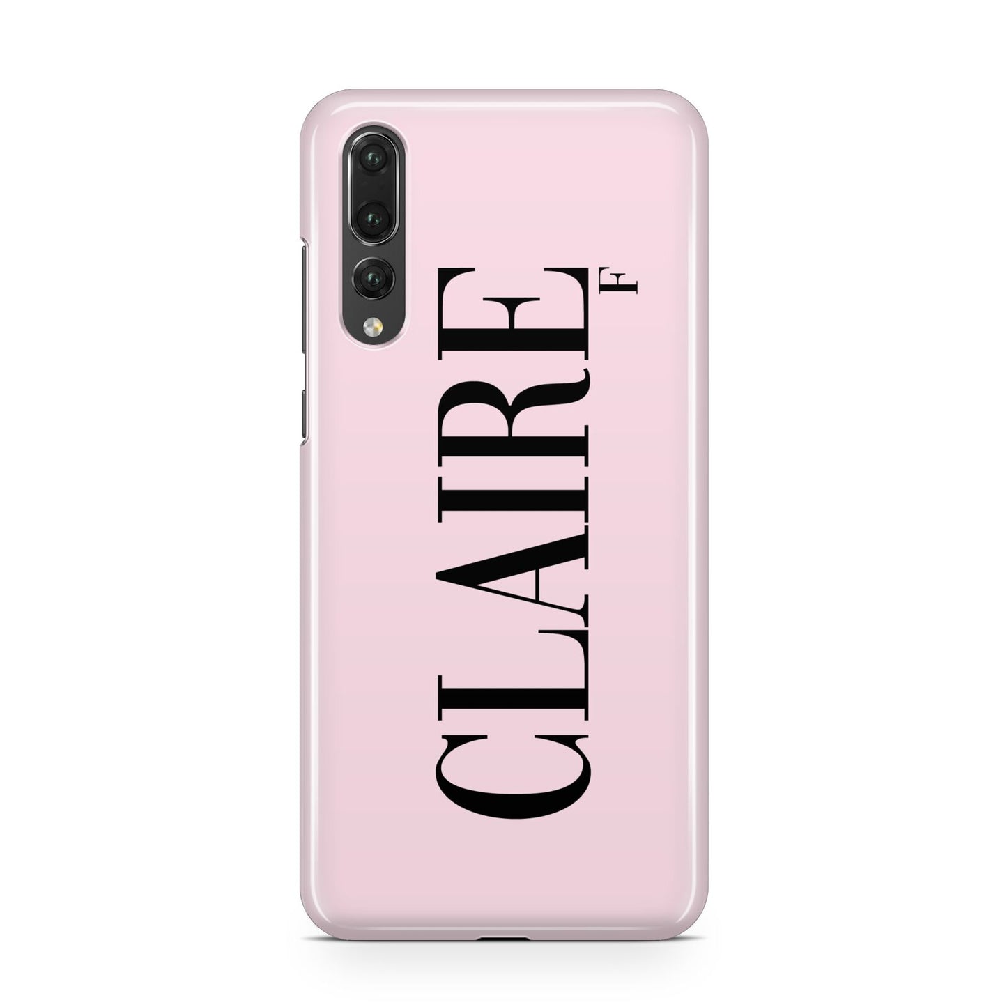 Personalised Pink Black Name Huawei P20 Pro Phone Case