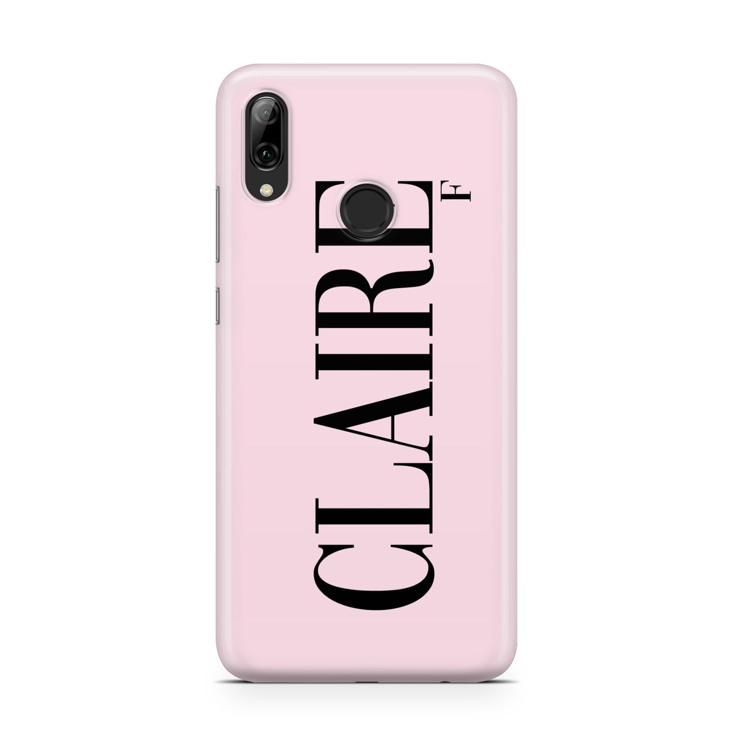 Personalised Pink Black Name Huawei Y7 2019