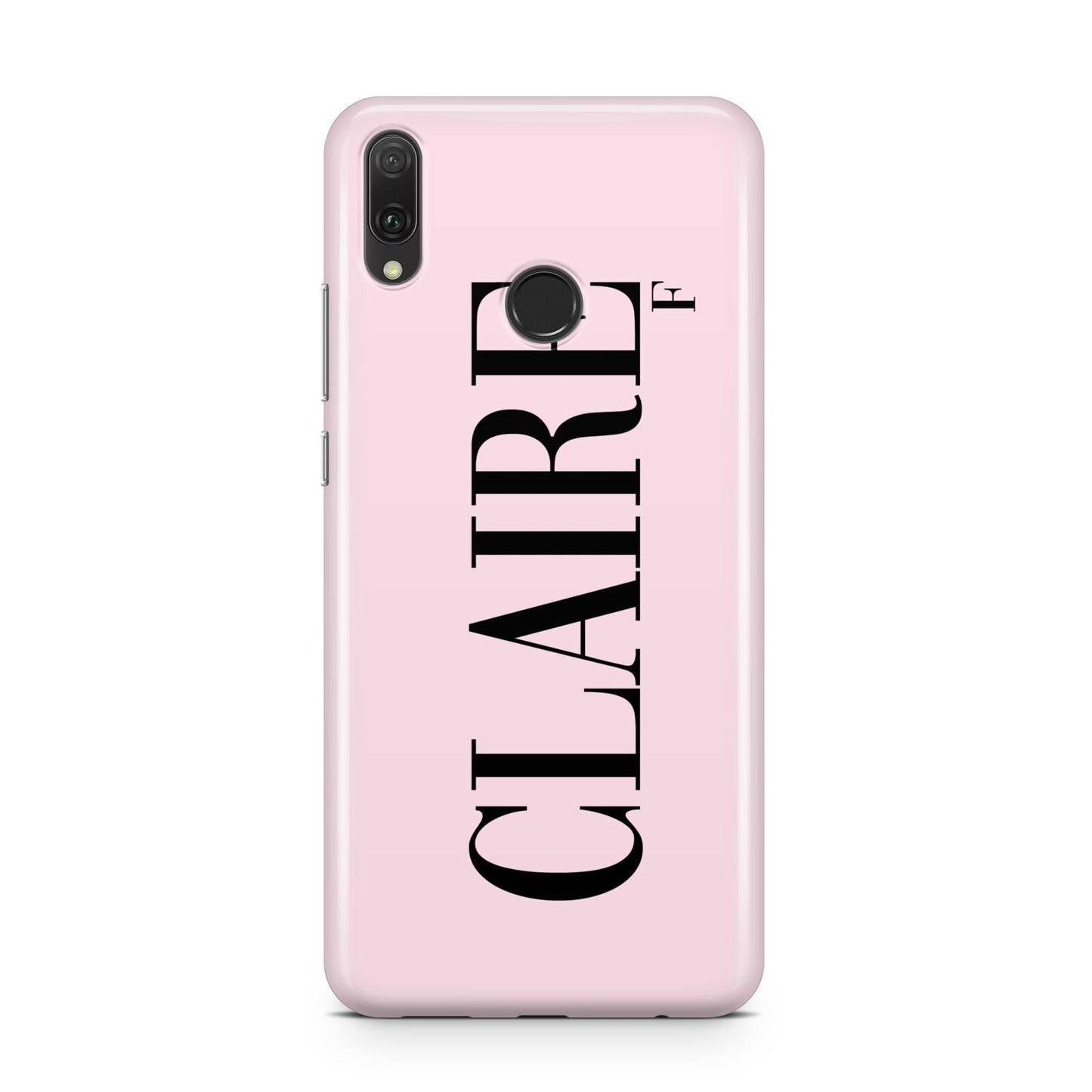 Personalised Pink Black Name Huawei Y9 2019