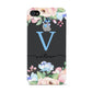 Personalised Pink Blue Flowers Apple iPhone 4s Case