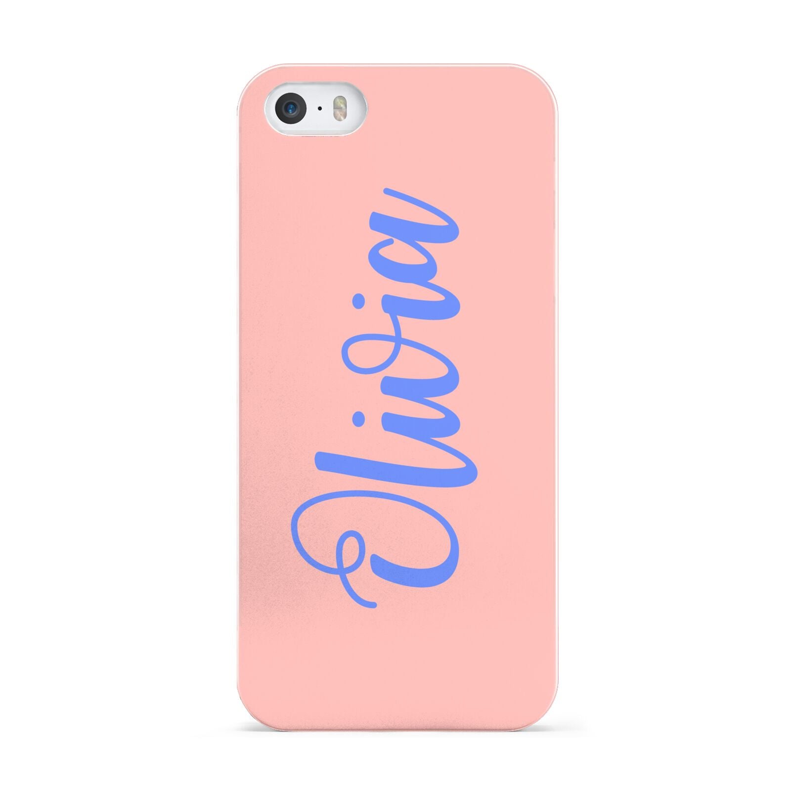 Personalised Pink Blue Name Apple iPhone 5 Case