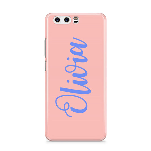 Personalised Pink Blue Name Huawei P10 Phone Case